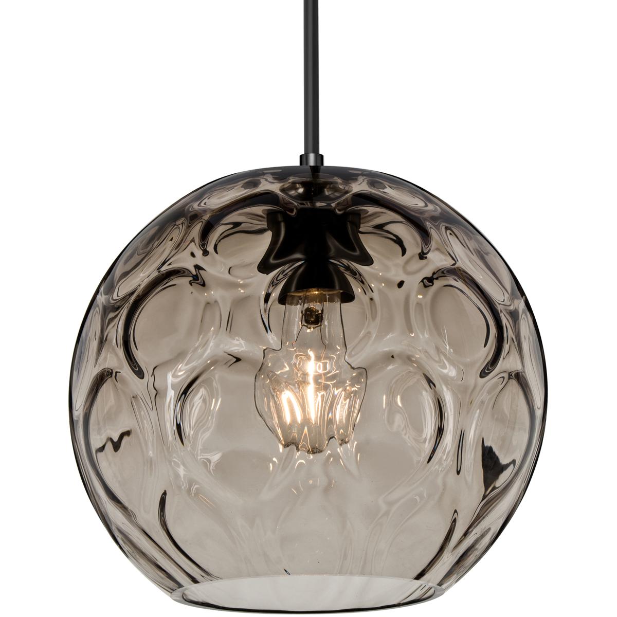 Besa Lighting 1JT-BOMYSM-BK Bombay 1 Light Black Cord Pendant Ceiling Light