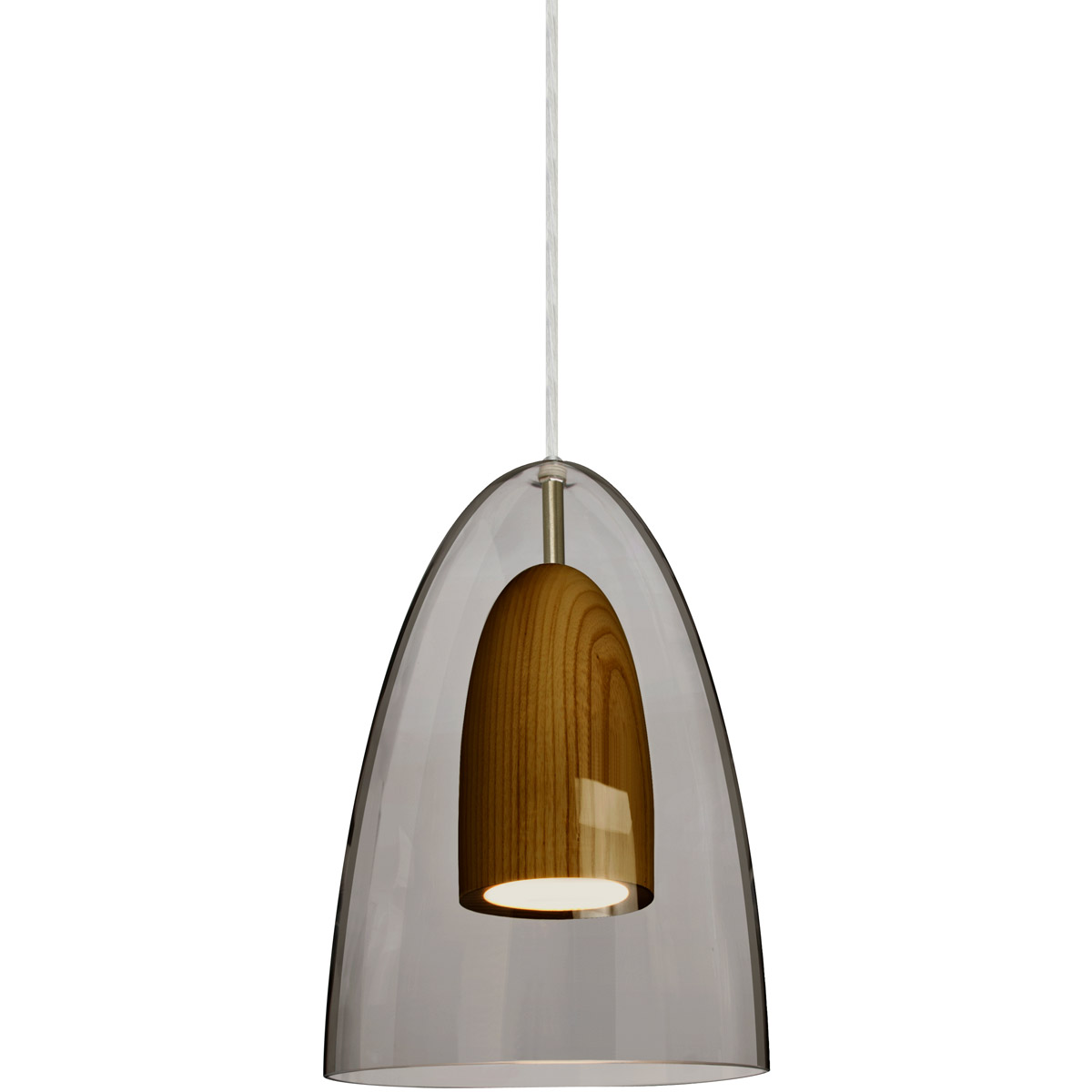 Besa Lighting 1JT-DANOSMMD-LED-SN Dano LED Satin Nickel Pendant Ceiling Light