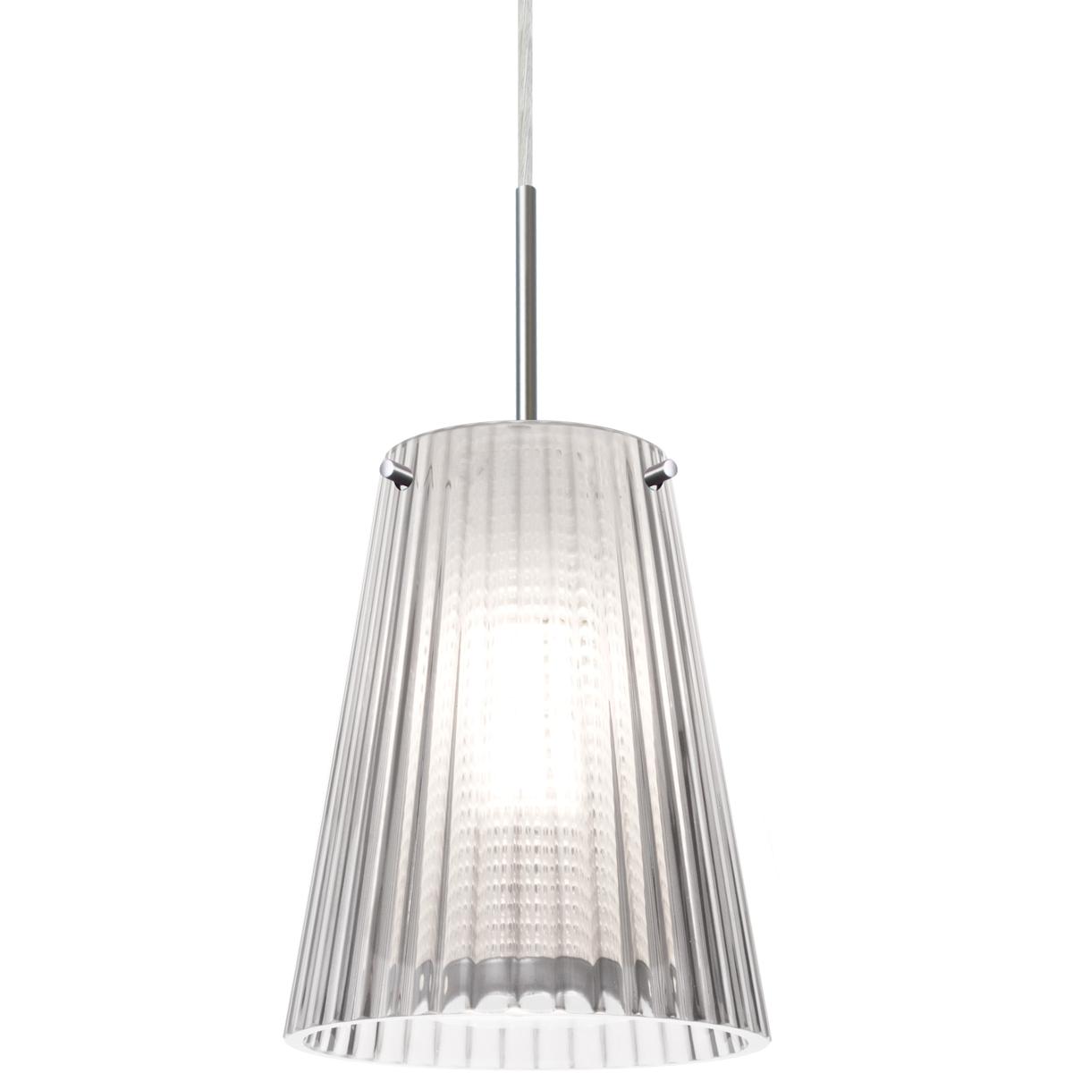 Besa Lighting 1JT-DIONCL-LED-SN Dion LED Black Cord Pendant Ceiling Light