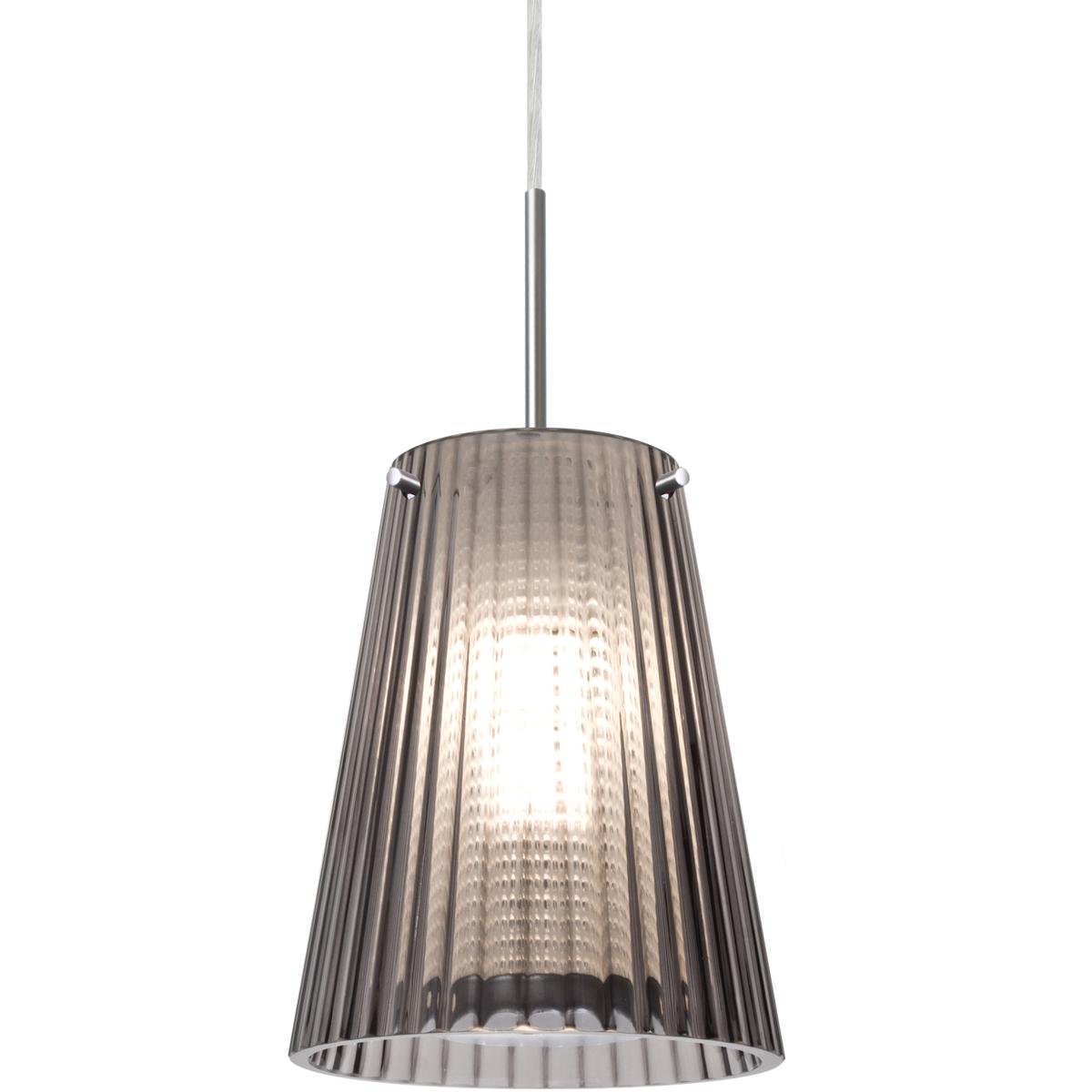 Besa Lighting 1JT-DIONSM-LED-SN Dion LED Black Cord Pendant Ceiling Light