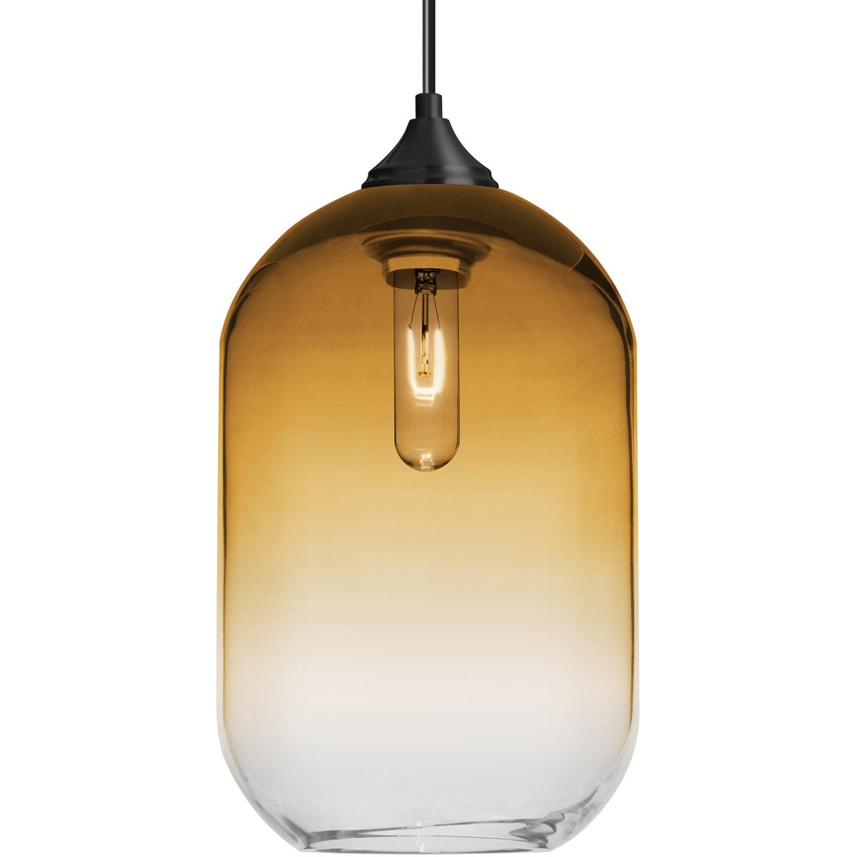 Besa Lighting 1JT-OMEGA12AM-BK Omega 12 1 Light Black Cord Pendant Ceiling Light