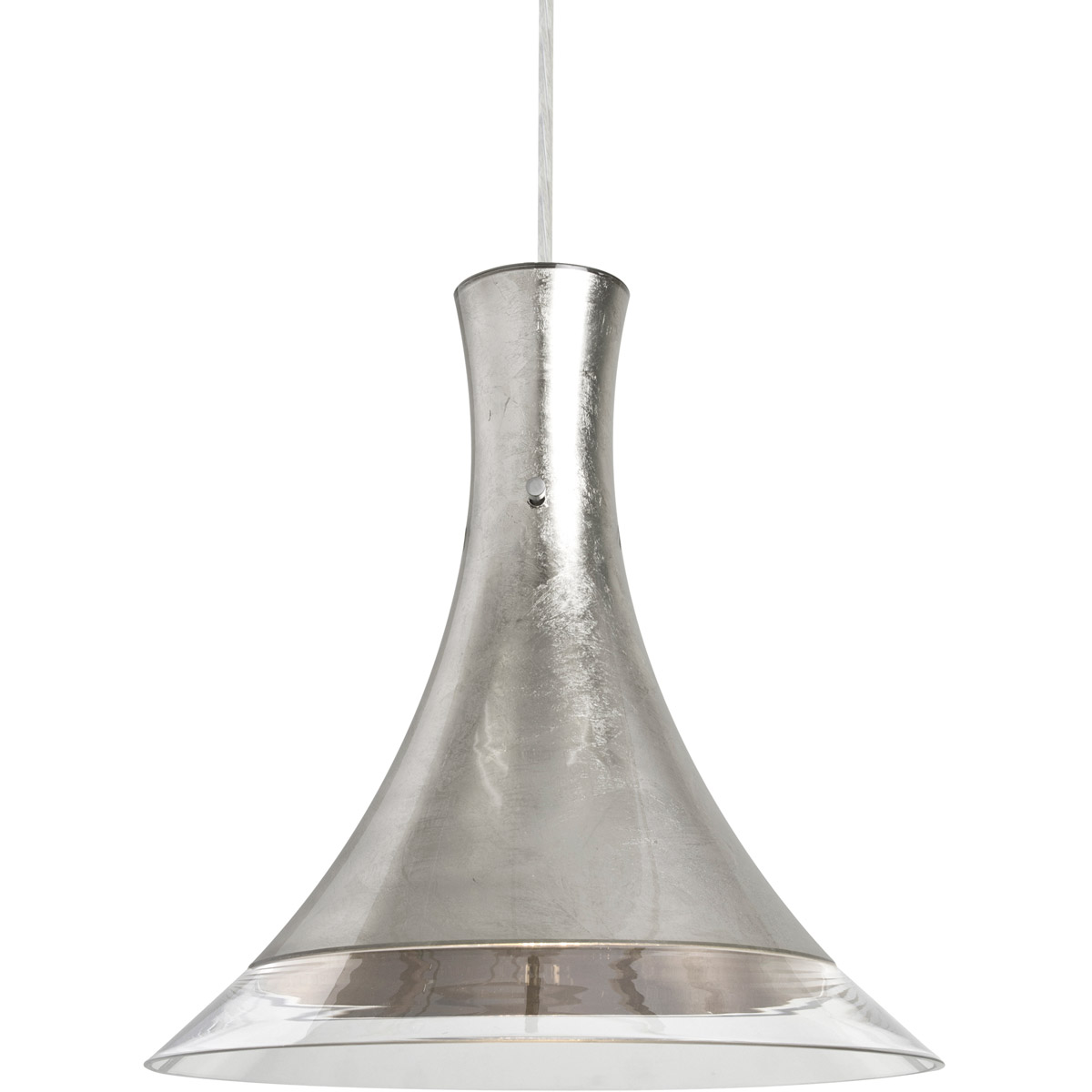 Besa Lighting 1JT-RIOSF-LED-SN Rio 1 Light Satin Nickel Pendant Ceiling Light