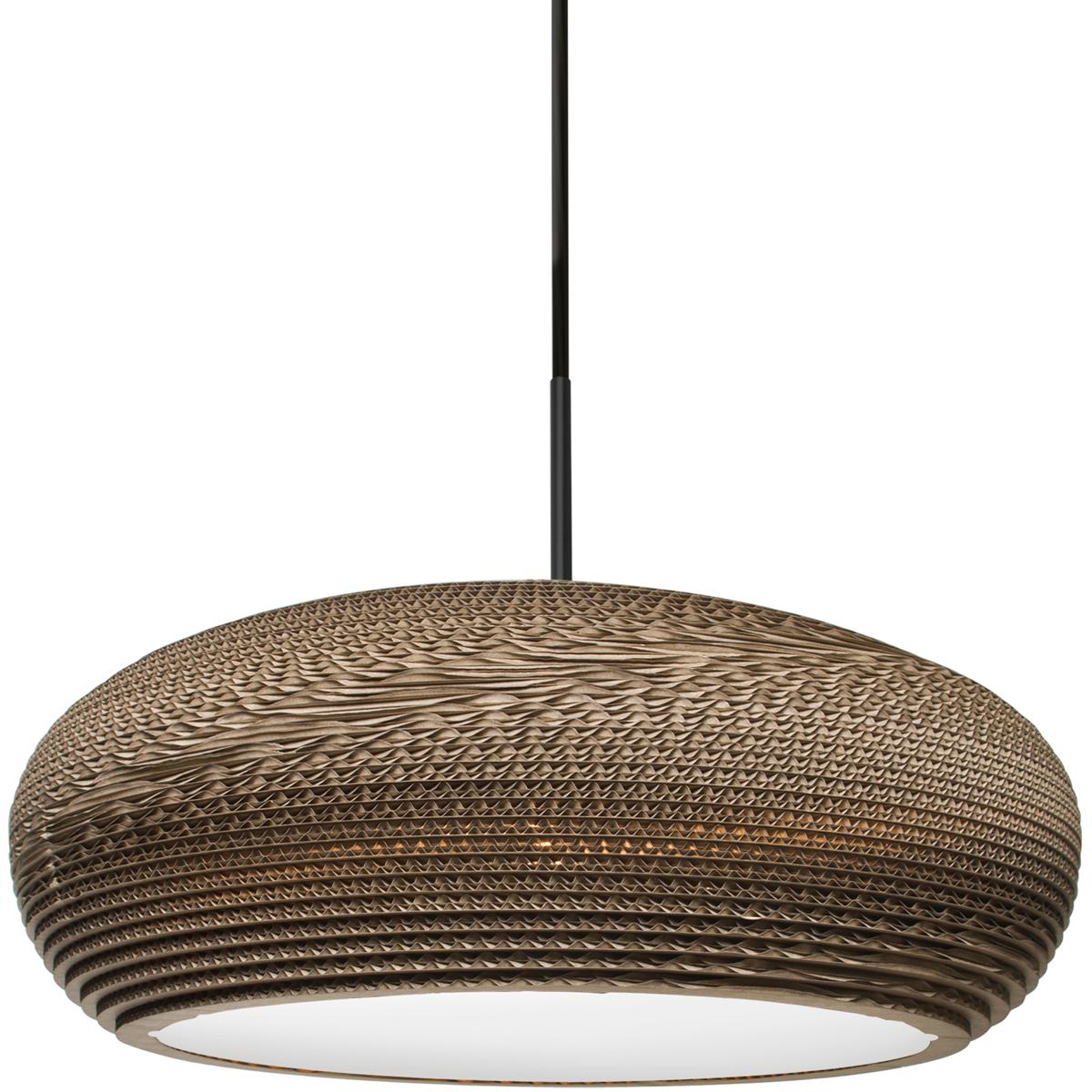 Besa Lighting 1JTVENUSLEDBK Venus LED Black Cord Pendant Ceiling Light