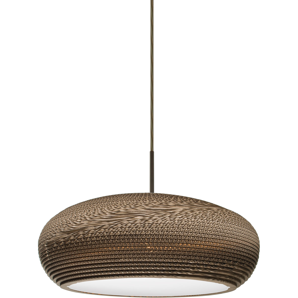 Besa Lighting 1JTVENUSLEDBR Venus LED Bronze Cord Pendant Ceiling Light