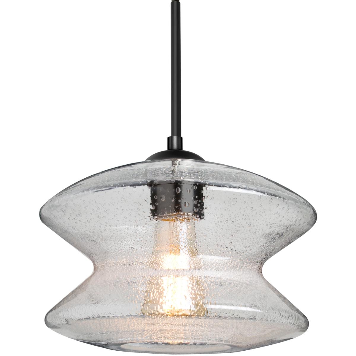 Besa Lighting 1JT-ZENCL-BK Zen 1 Light Black Cord Pendant Ceiling Light