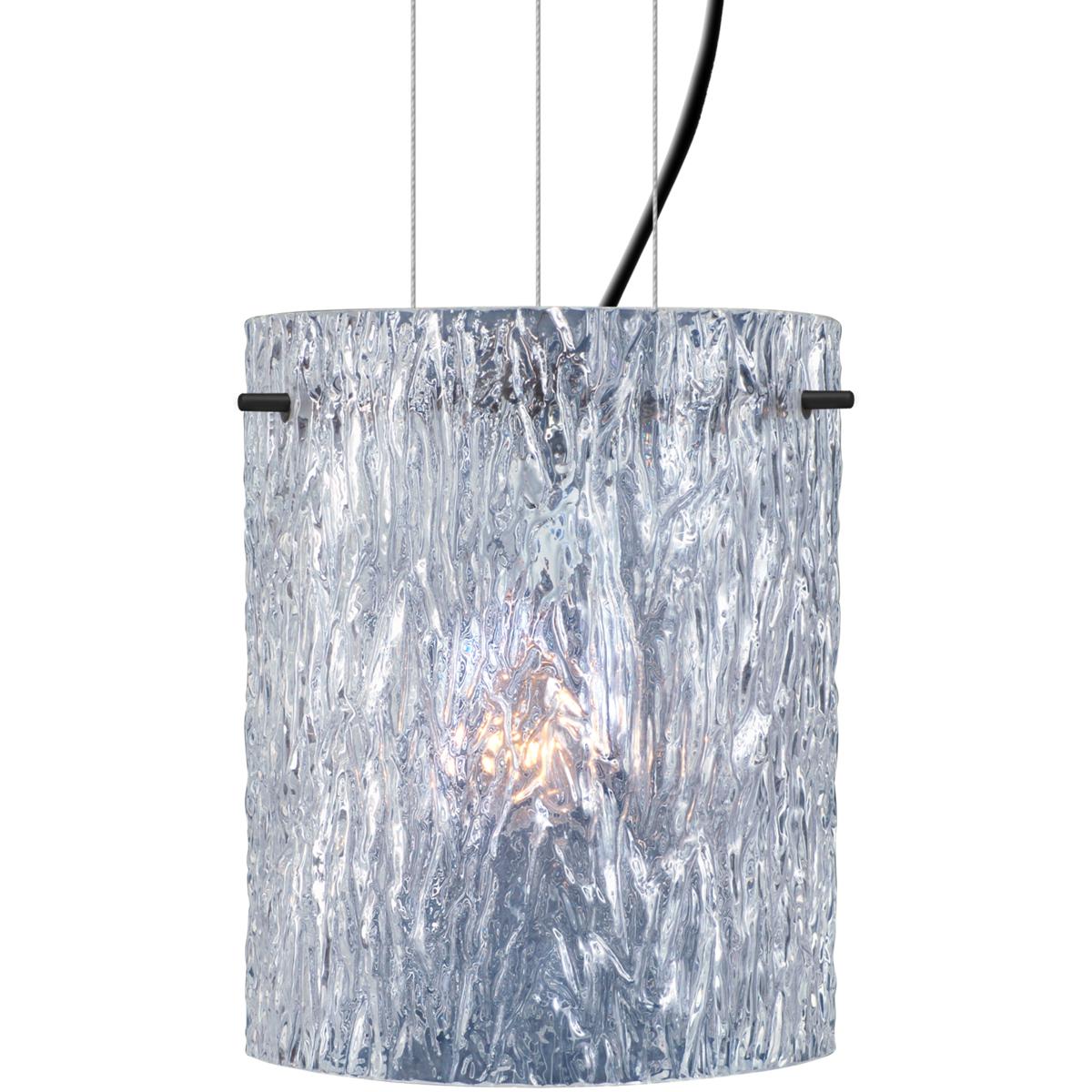 Besa Lighting 1KG-400600-LED-BK Tamburo 8 LED Black Cable Pendant Ceiling Light