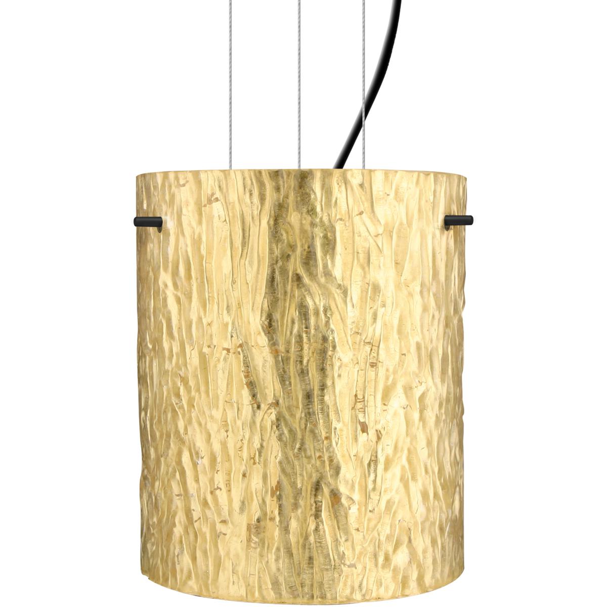 Besa Lighting 1KG-4006GS-LED-BK Tamburo 8 LED Black Cable Pendant Ceiling Light