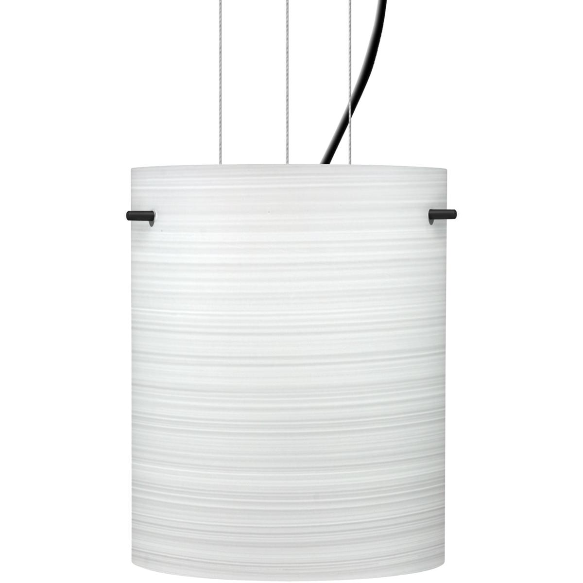Besa Lighting 1KG-4006KR-LED-BK Tamburo 8 LED Black Cable Pendant Ceiling Light