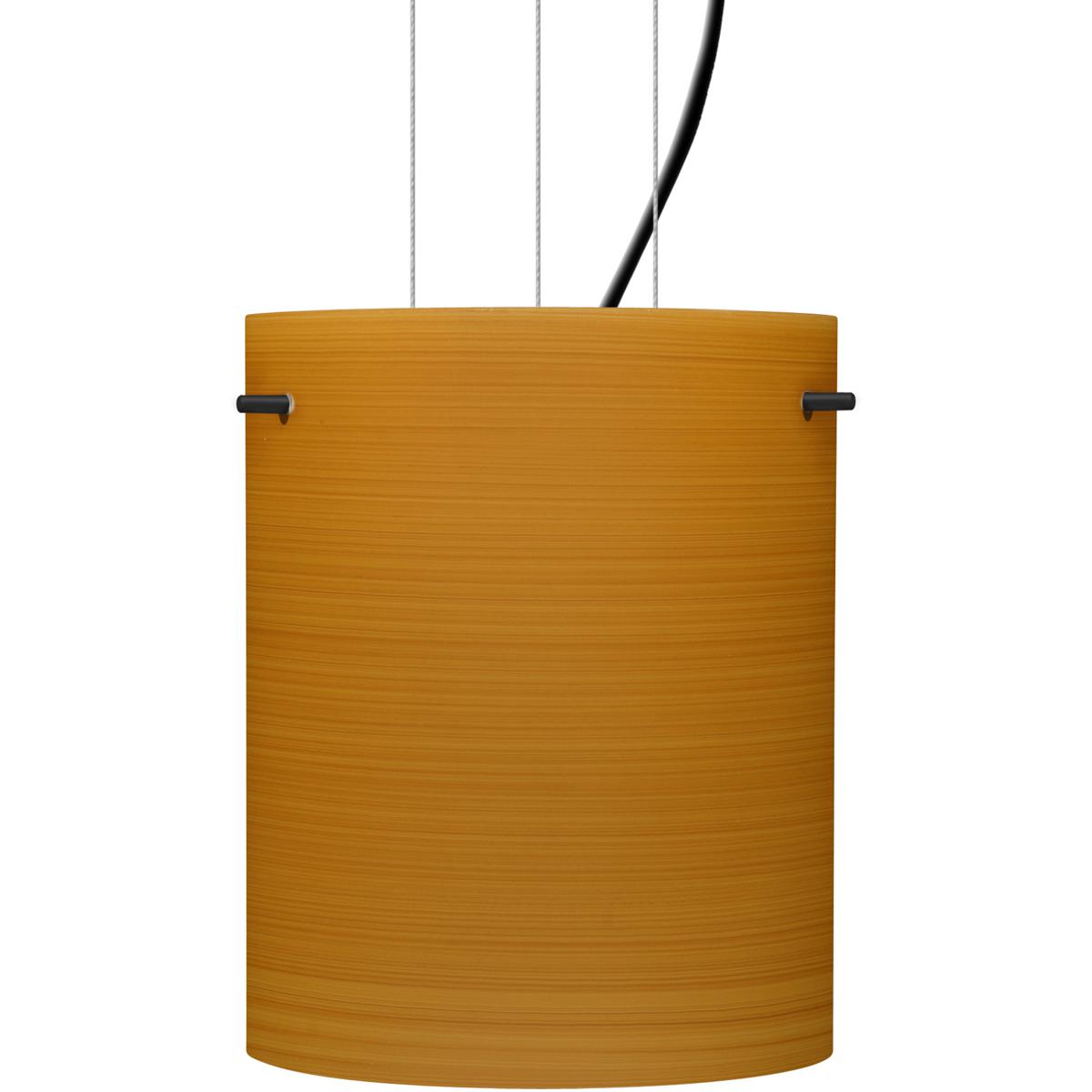 Besa Lighting 1KG-4006OK-BK Tamburo 8 1 Light Black Cable Pendant Ceiling Light