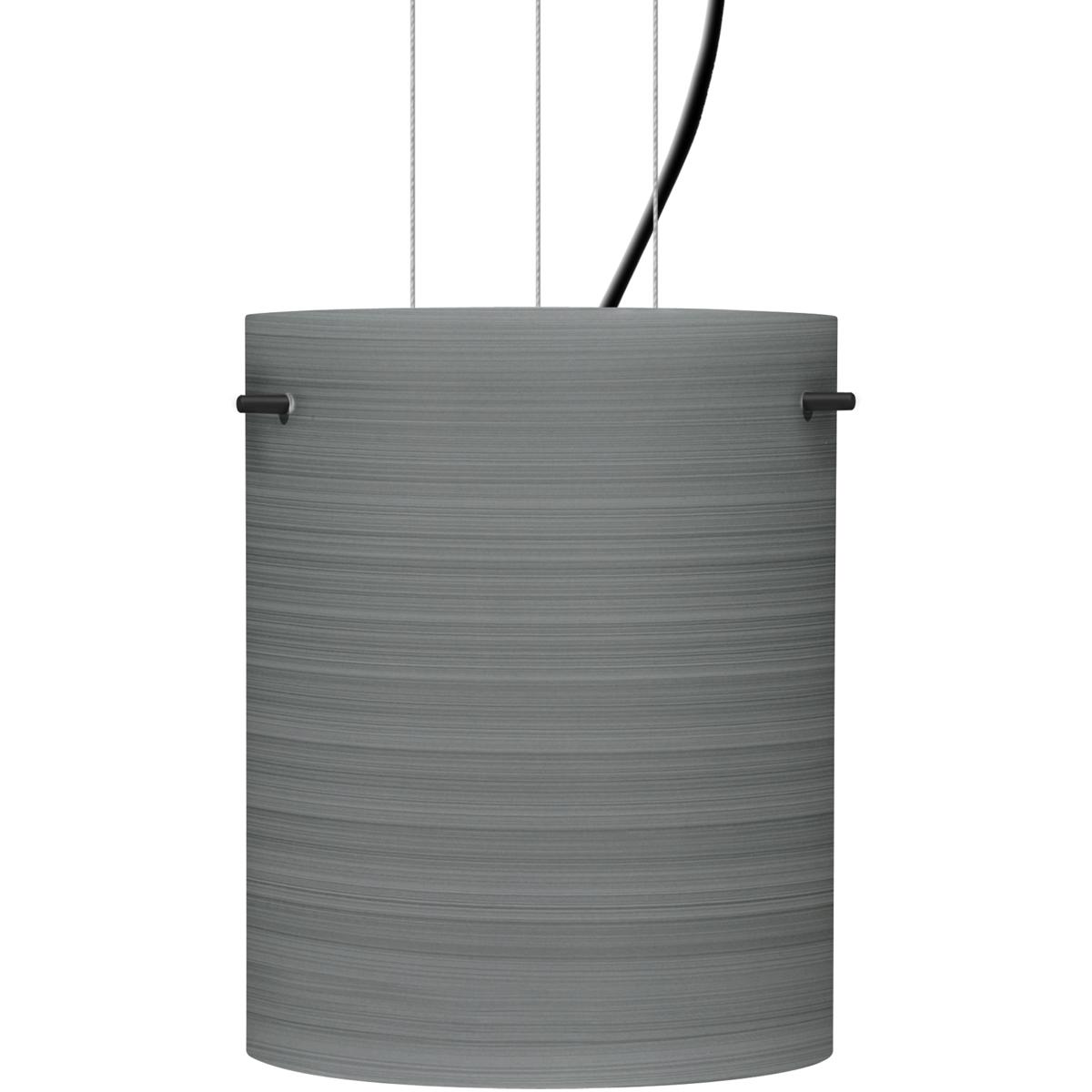 Besa Lighting 1KG-4006TN-BK Tamburo 8 1 Light Black Cable Pendant Ceiling Light