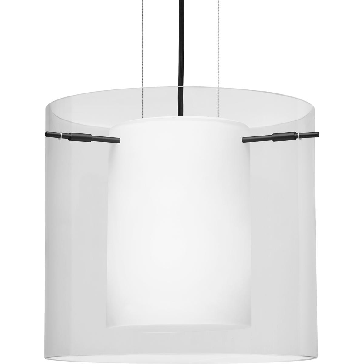 Besa Lighting 1KG-C18407-LED-BK Pahu 12 LED Black Cable Pendant Ceiling Light