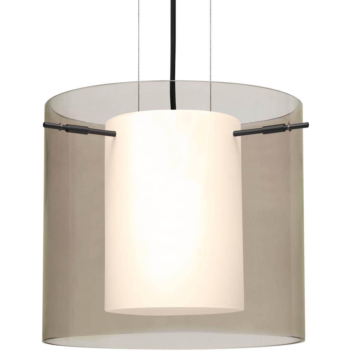 Besa Lighting 1KG-S18407-LED-BK Pahu 12 LED Black Cable Pendant Ceiling Light
