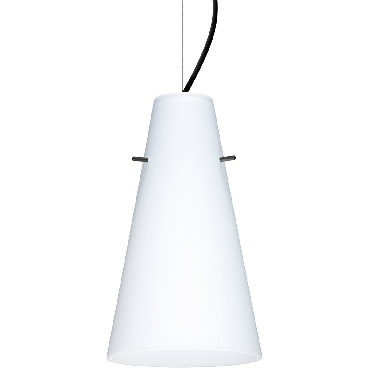 Besa Lighting 1KX-412407-LED-BK Cierro LED Black Cable Pendant Ceiling Light