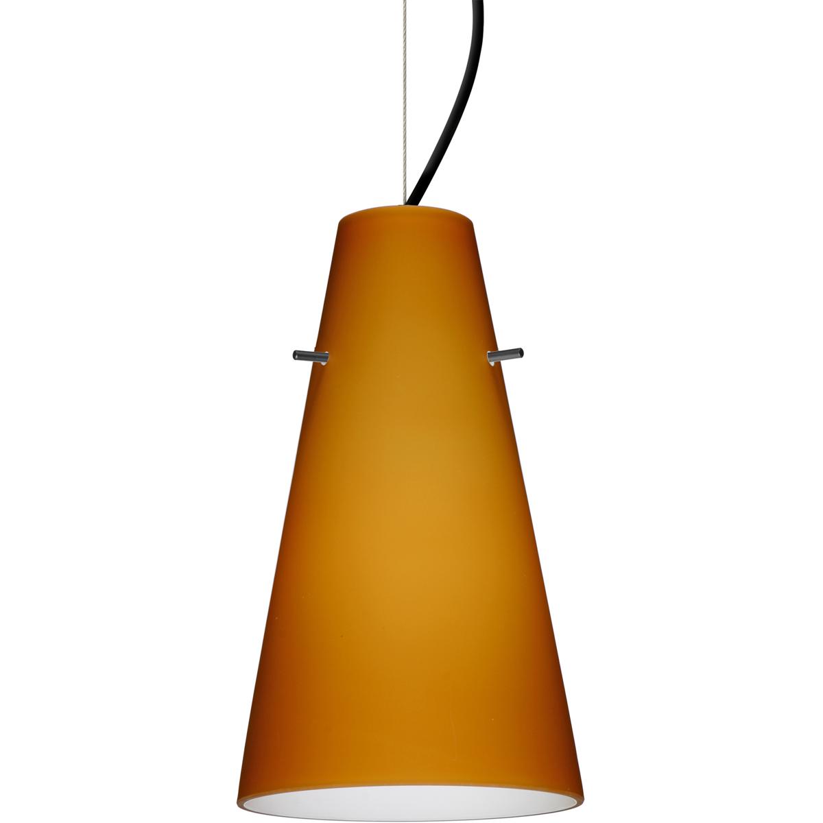 Besa Lighting 1KX-412480-BK Cierro 1 Light Black Cable Pendant Ceiling Light