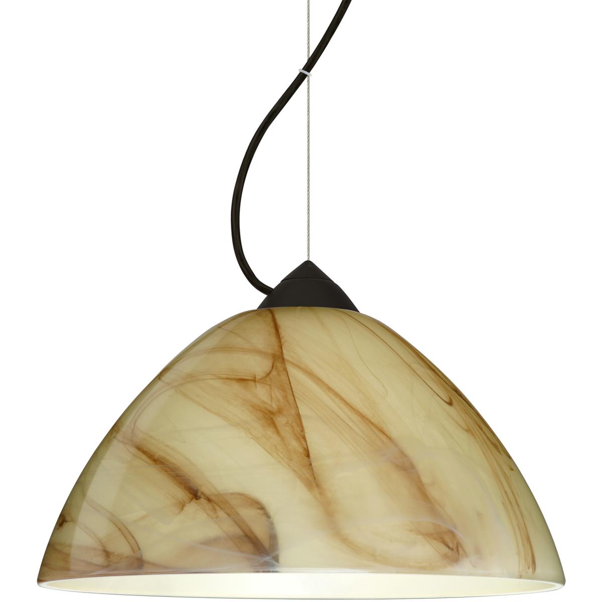 Besa Lighting 1KX-420183-LED-BK Tessa LED Black Cord Pendant Ceiling Light