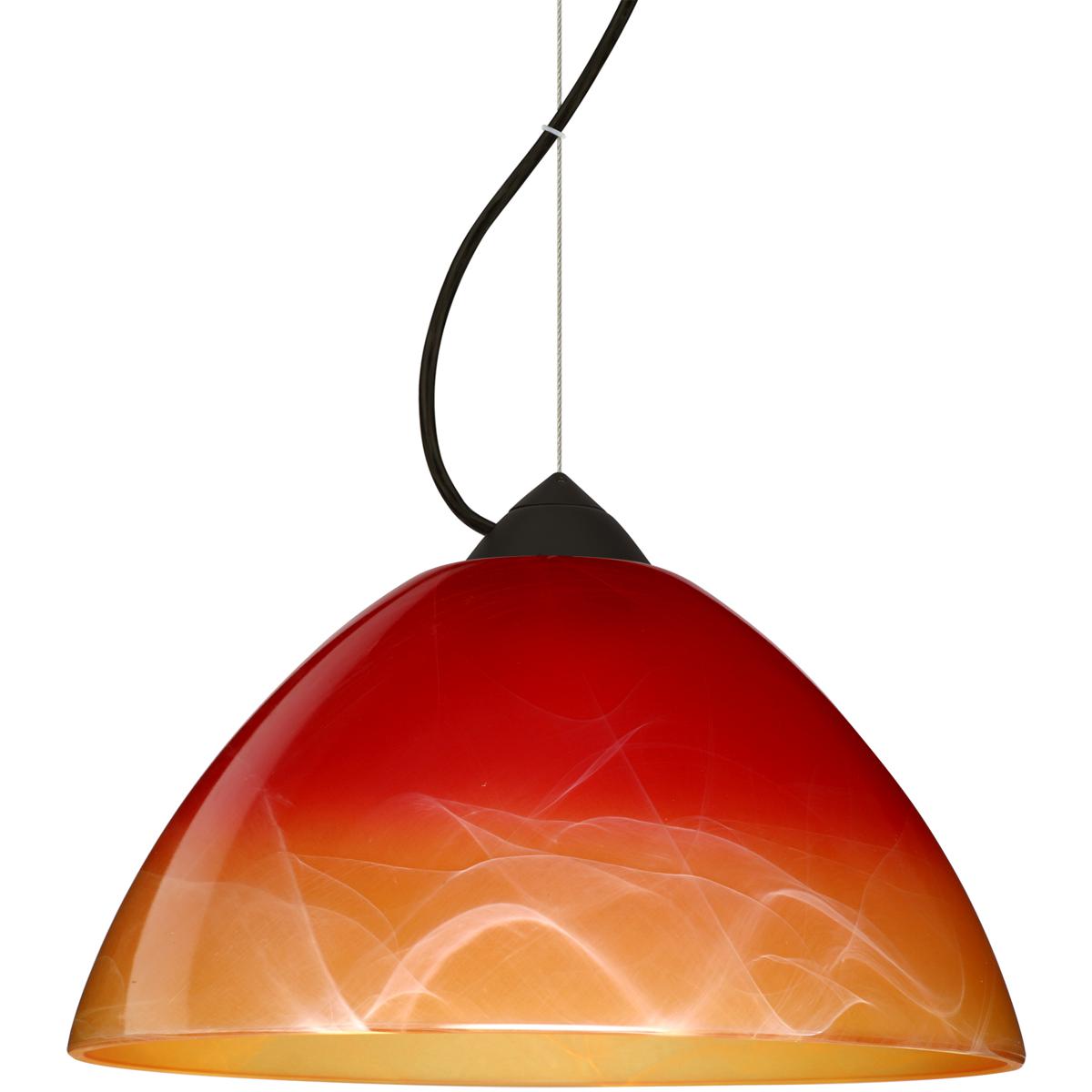 Besa Lighting 1KX-4201SL-LED-BK Tessa LED Black Cord Pendant Ceiling Light
