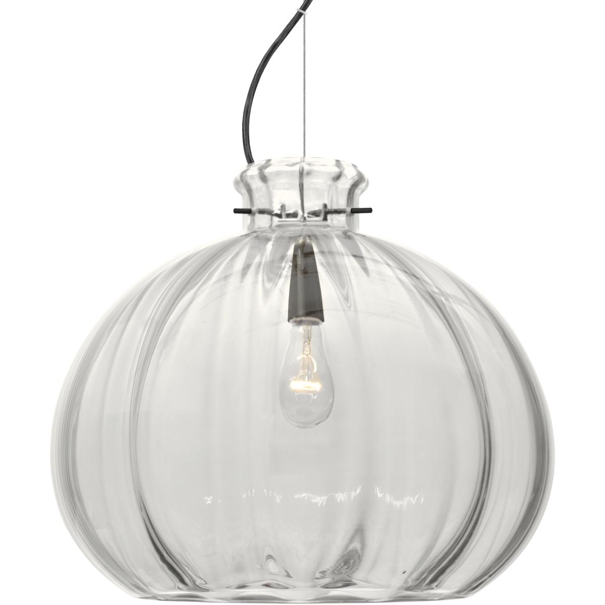 Besa Lighting 1KX-464588-BK Pinta 12 1 Light Black Cord Pendant Ceiling Light