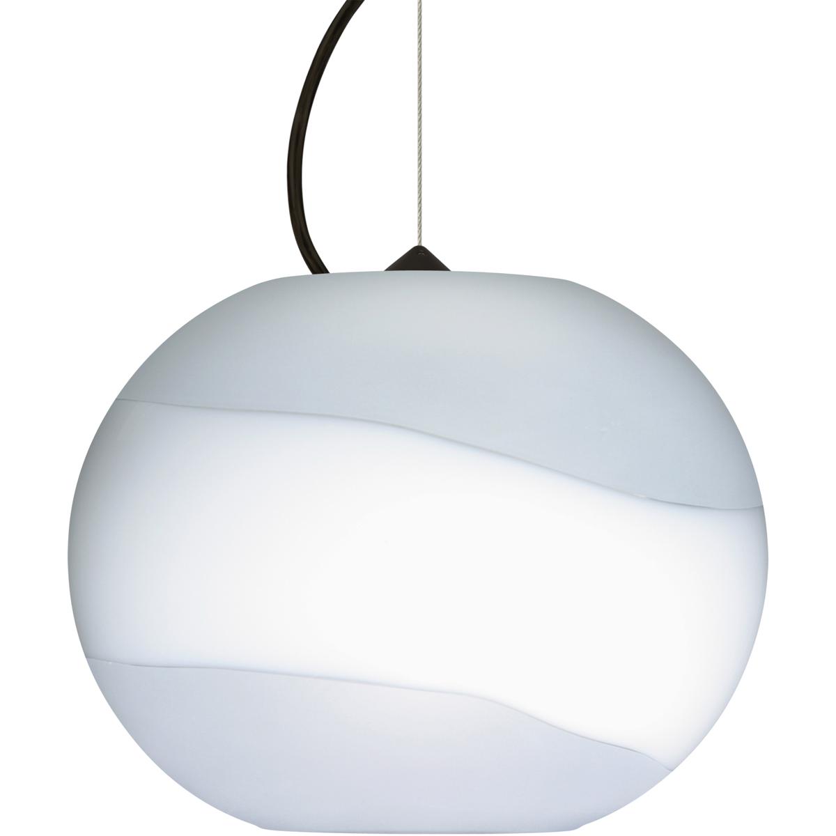 Besa Lighting 1KX-477699-LED-BK Luna LED Black Cable Pendant Ceiling Light