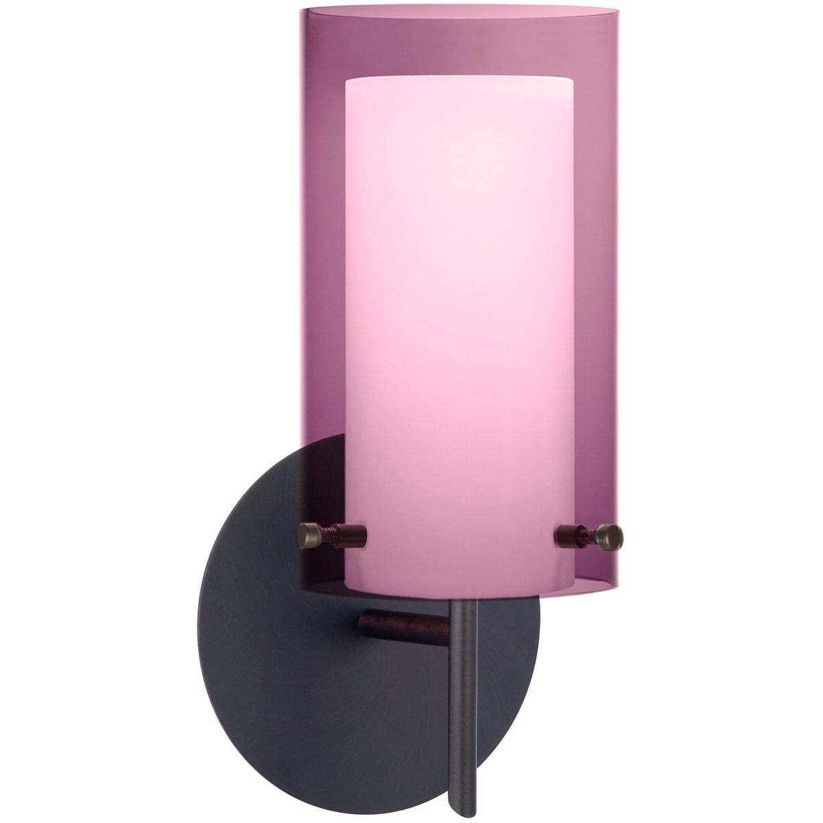 Besa Lighting 1SW-A44007-BR Pahu 4 1 Light 5 inch Bronze Mini Sconce Wall Light in Halogen