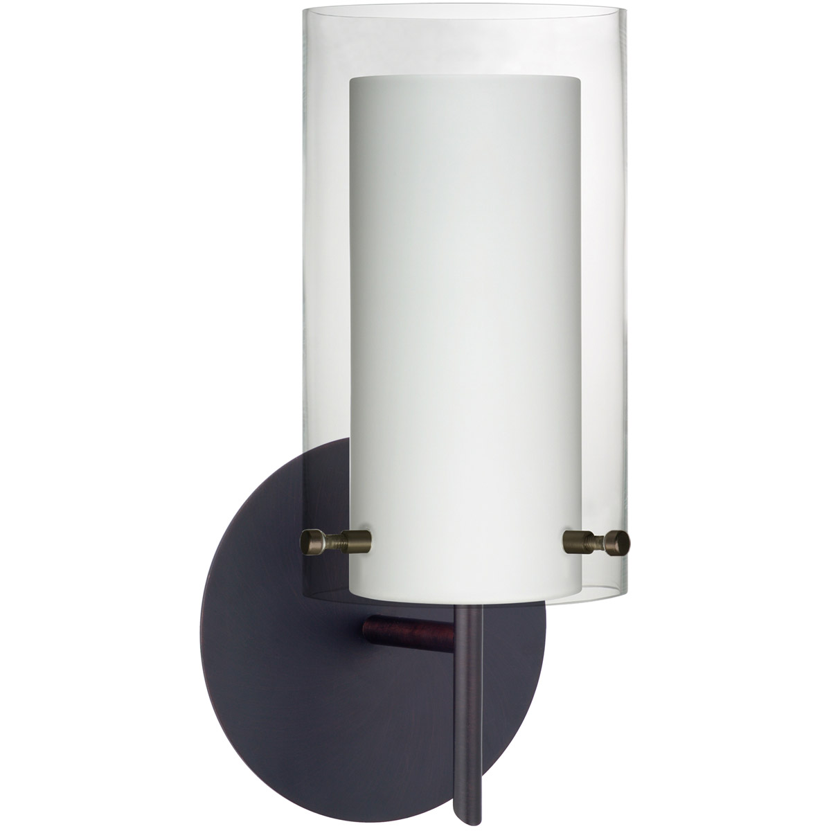 Besa Lighting 1SW-C44007-LED-BR Pahu 4 LED 5 inch Bronze Mini Sconce Wall Light