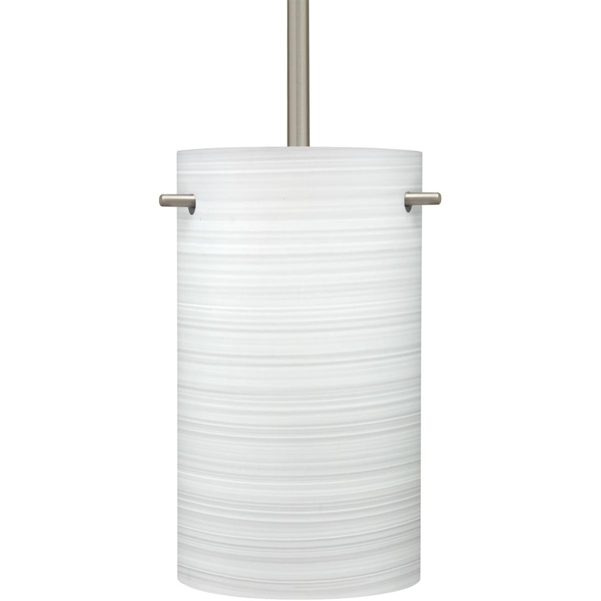 Besa Lighting 1TT-4005KR-LED-SN Tamburo 5 LED Black Stem Pendant Ceiling Light