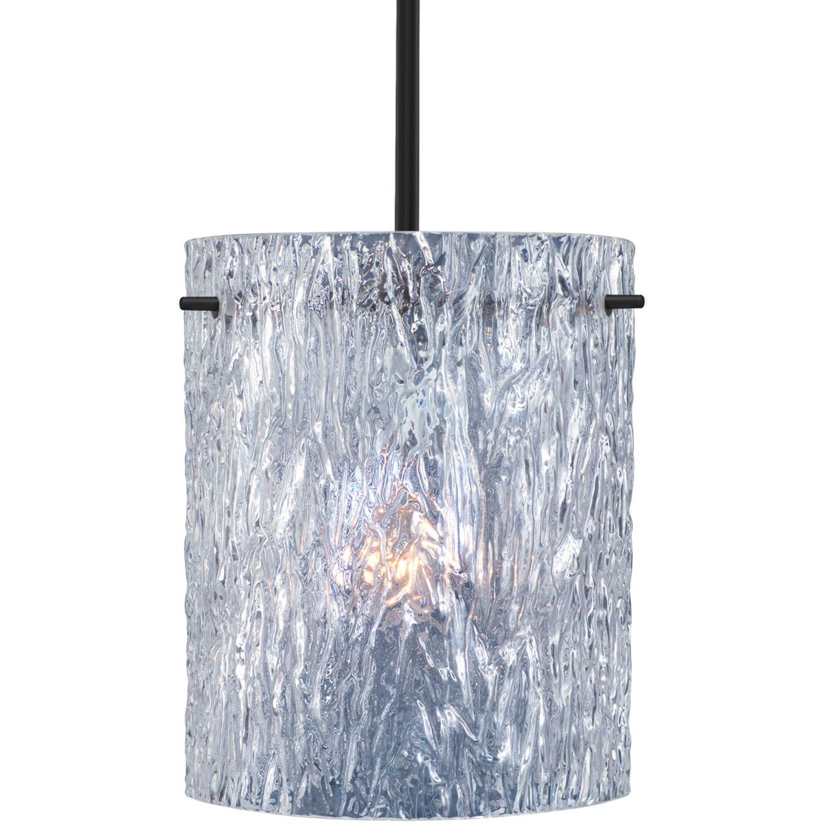 Besa Lighting 1TT-400600-LED-BK Tamburo 8 LED Black Stem Pendant Ceiling Light