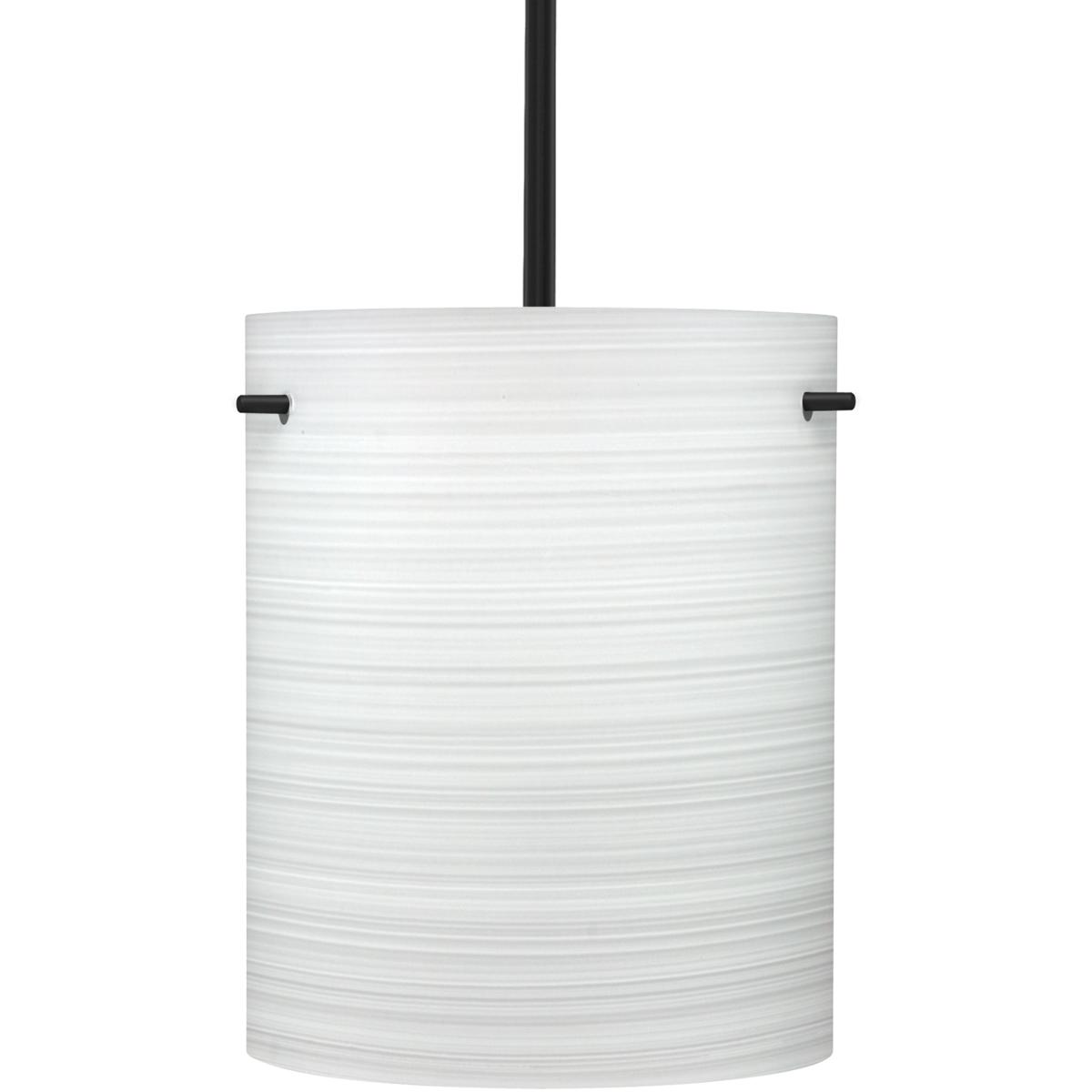 Besa Lighting 1TT-4006KR-BK Tamburo 8 1 Light Black Stem Pendant Ceiling Light