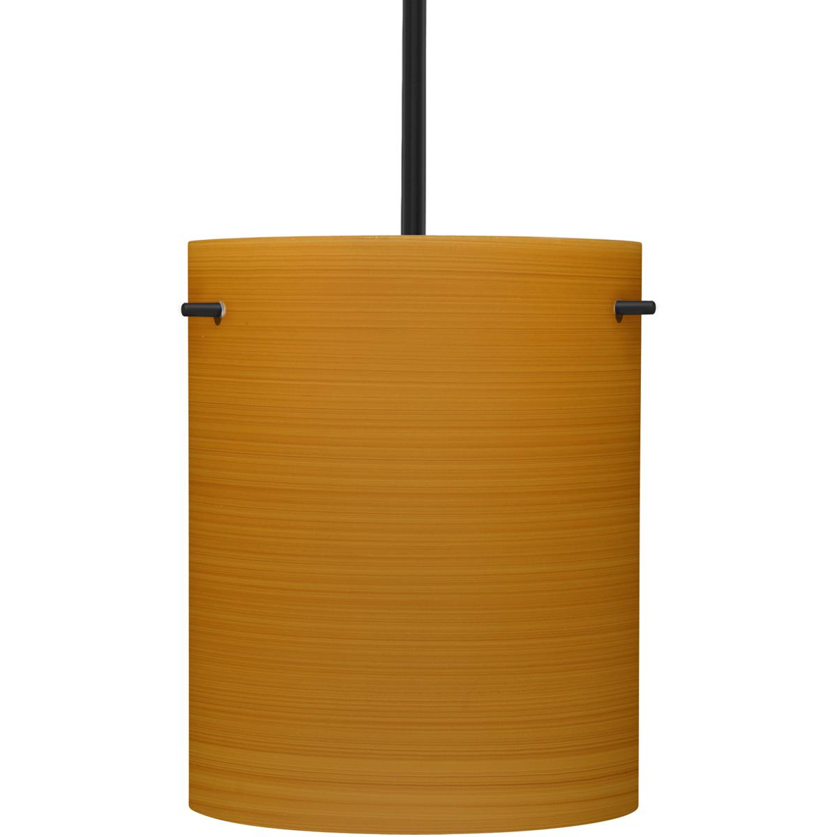 Besa Lighting 1TT-4006OK-BK Tamburo 8 1 Light Black Stem Pendant Ceiling Light