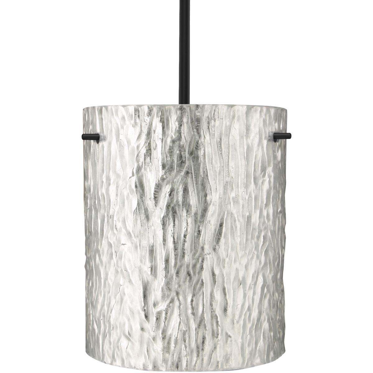 Besa Lighting 1TT-4006SS-LED-BK Tamburo 8 LED Black Stem Pendant Ceiling Light