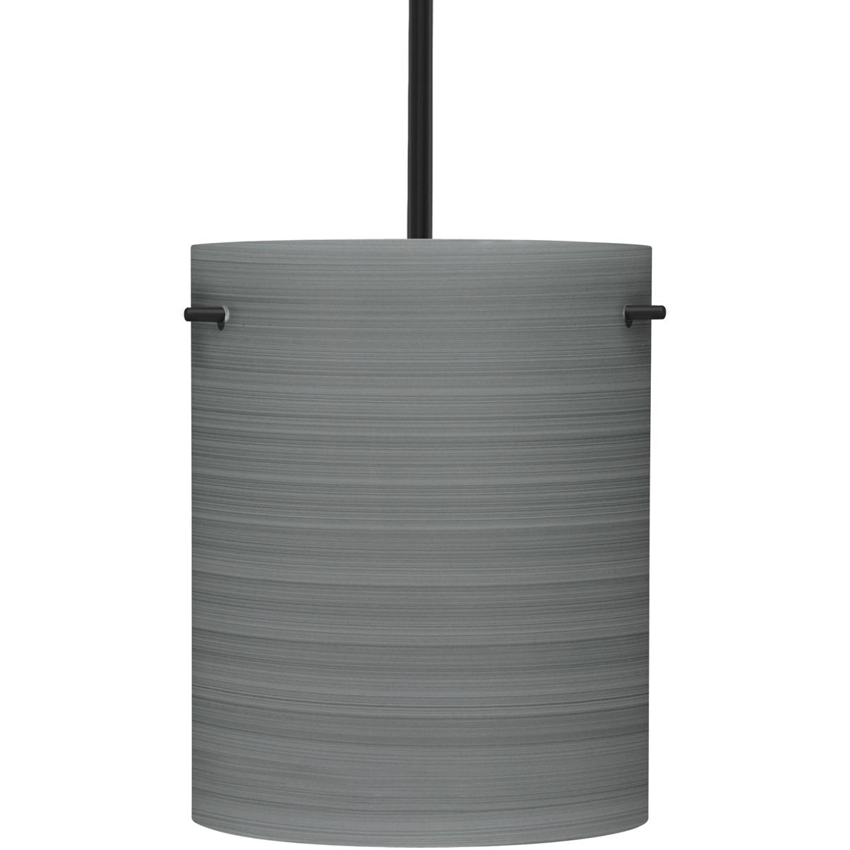 Besa Lighting 1TT-4006TN-LED-BK Tamburo 8 LED Black Stem Pendant Ceiling Light