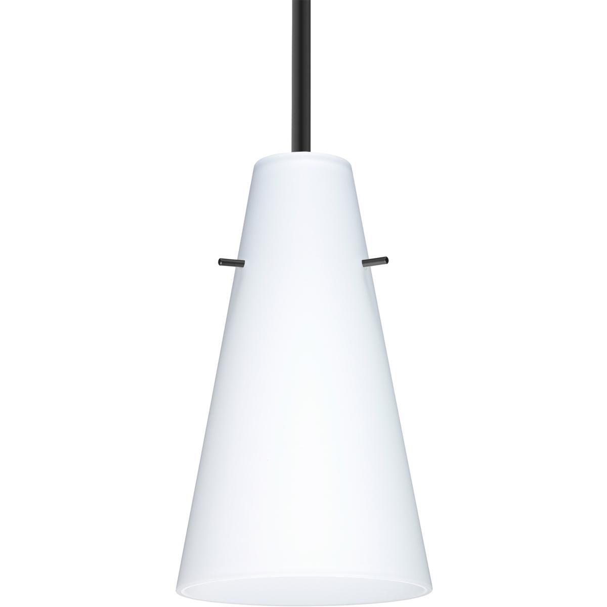 Besa Lighting 1TT-412407-LED-BK Cierro LED Black Stem Pendant Ceiling Light