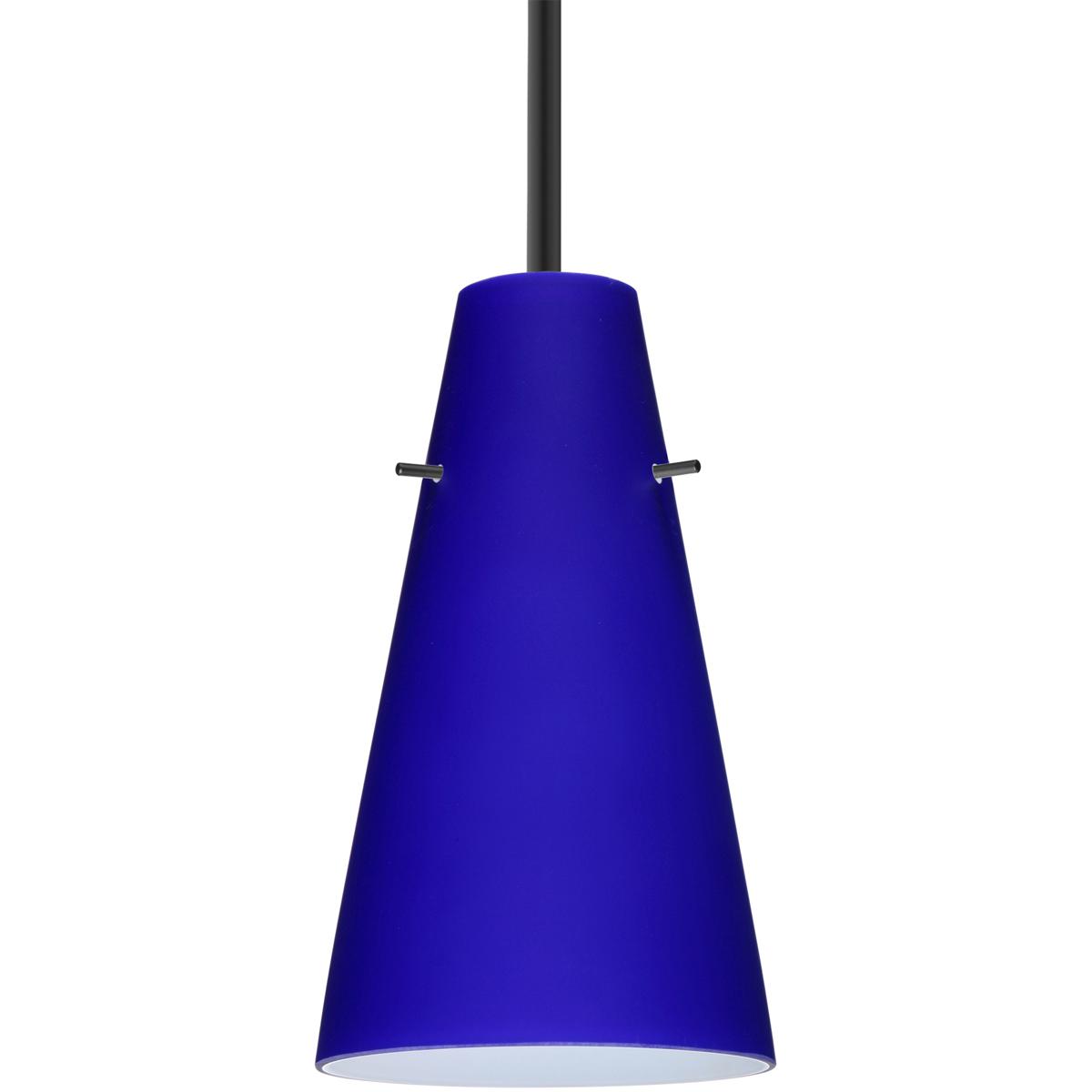 Besa Lighting 1TT-4124CM-LED-BK Cierro LED Black Stem Pendant Ceiling Light