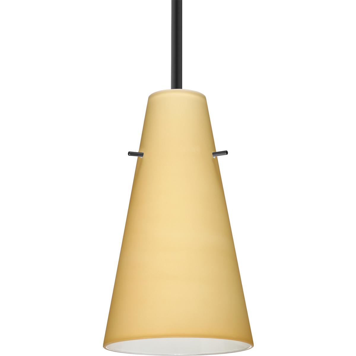 Besa Lighting 1TT-4124VM-LED-BK Cierro LED Black Stem Pendant Ceiling Light