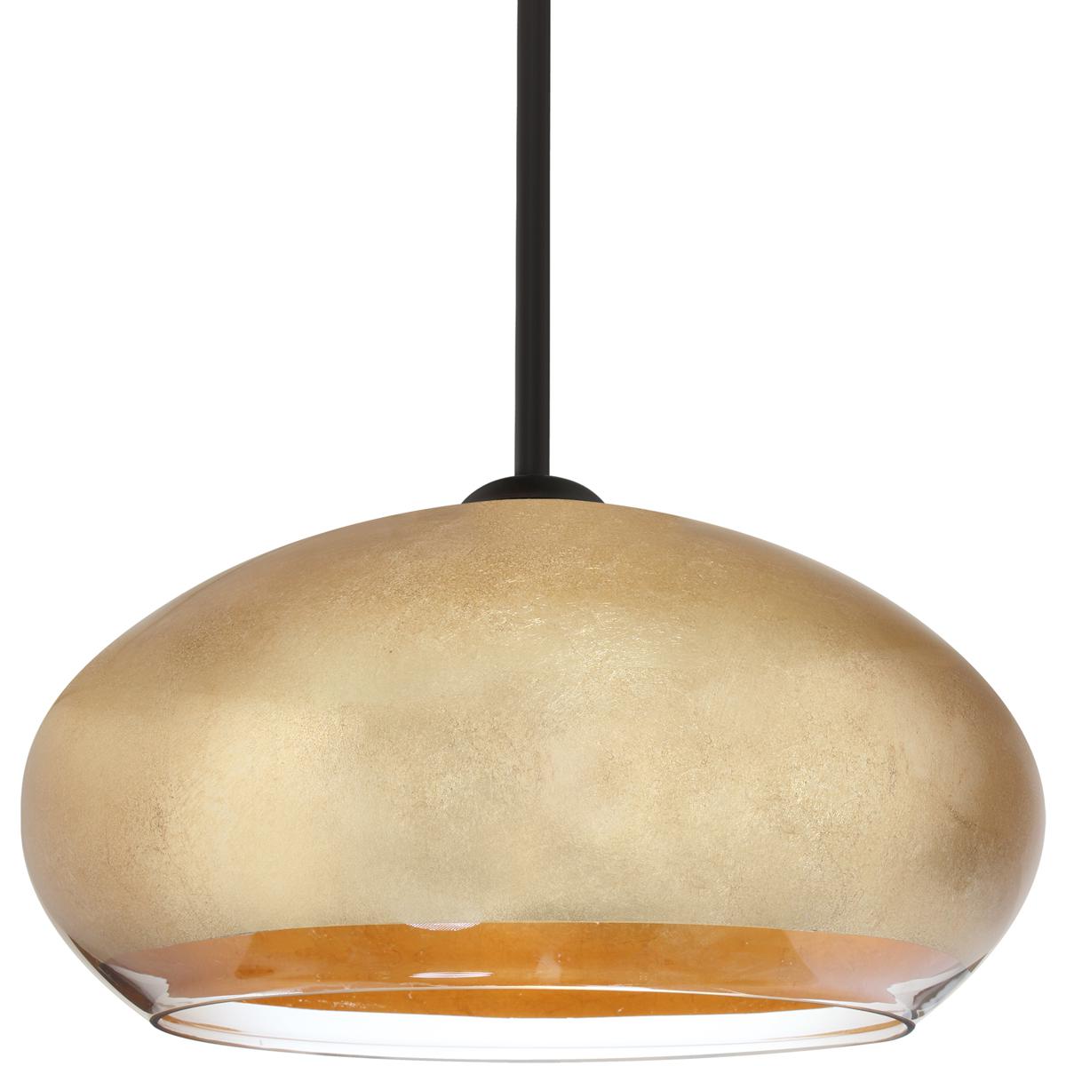 Besa Lighting 1TT-4345GF-LED-BK Brio 14 LED Black Cord Pendant Ceiling Light