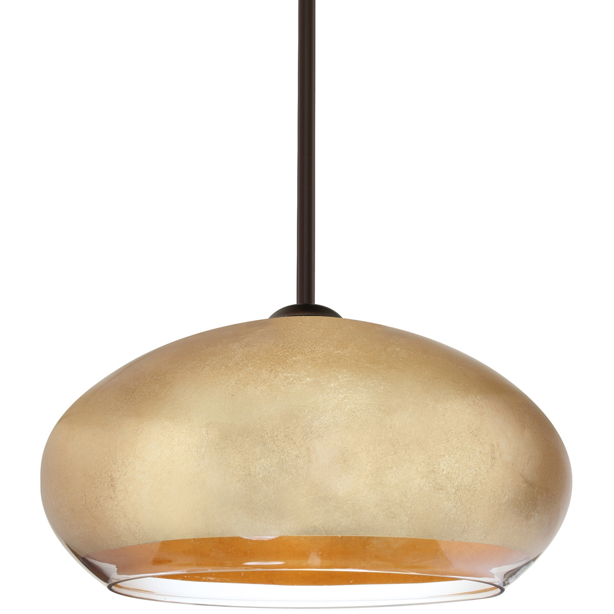 Besa Lighting 1TT-4345GF-LED-BR Brio 14 LED Bronze Stem Pendant Ceiling Light