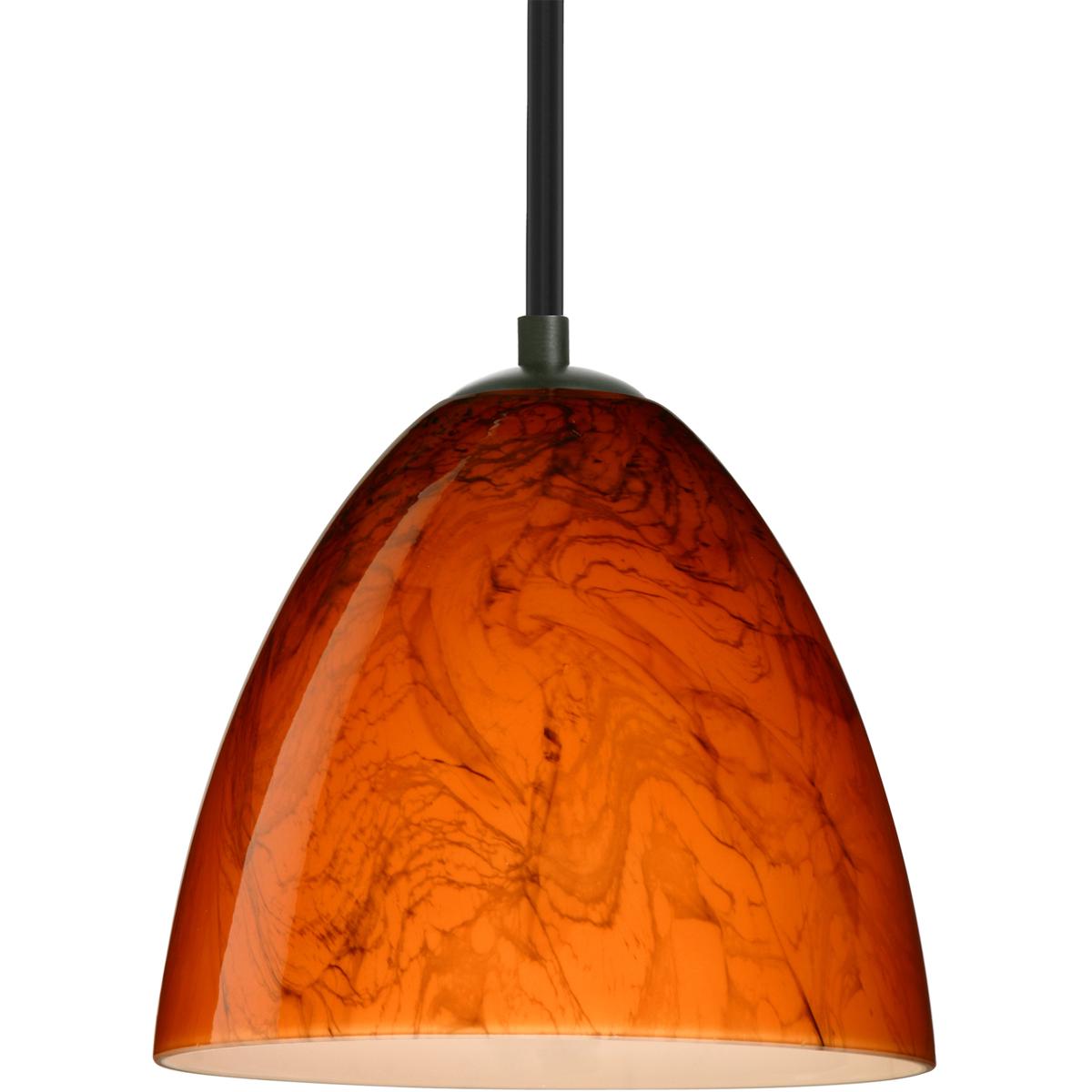 Besa Lighting 1TT-4470HB-BK Vila 1 Light Black Stem Pendant Ceiling Light