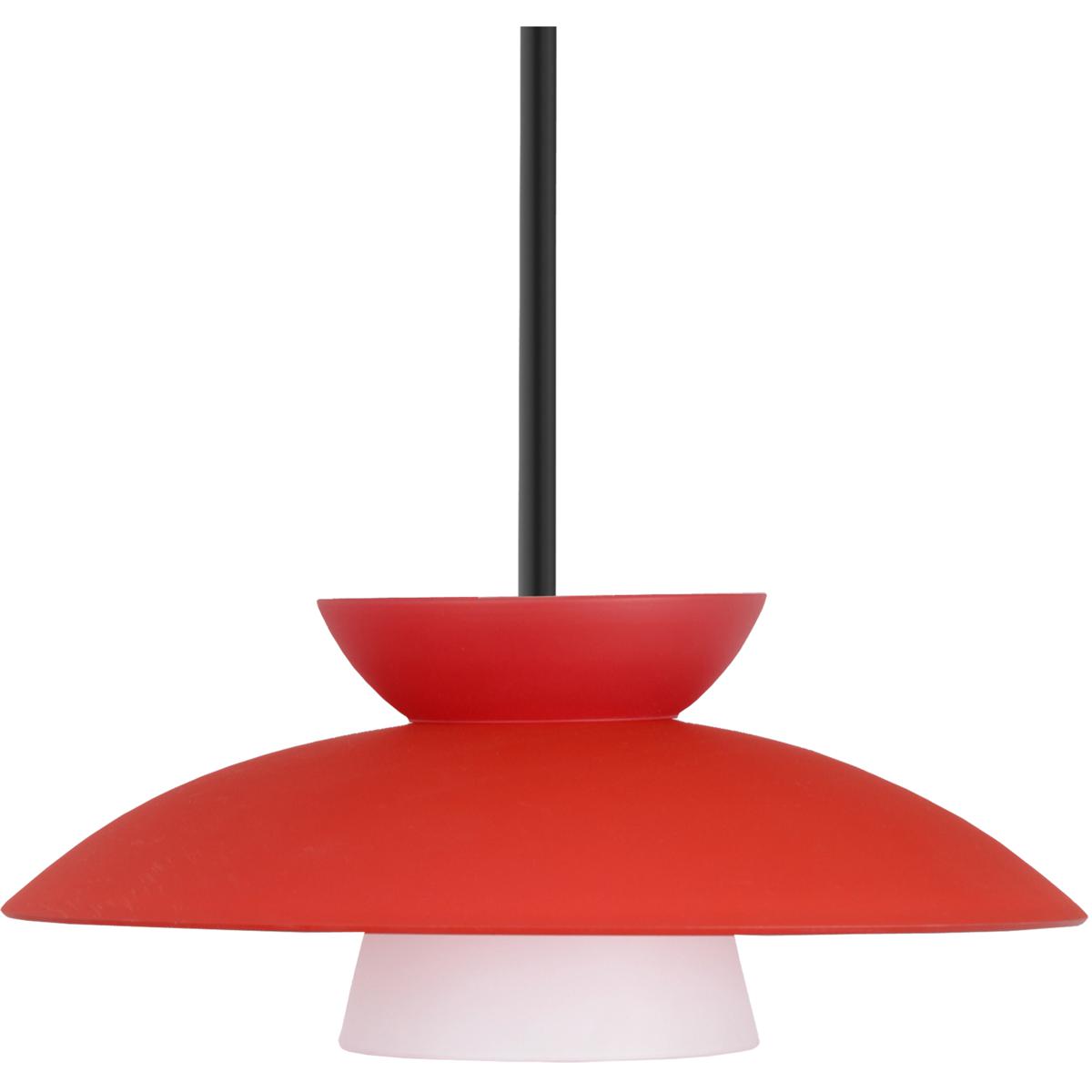 Besa Lighting 1TT-451331-LED-BK Trilo 15 LED Black Stem Pendant Ceiling Light