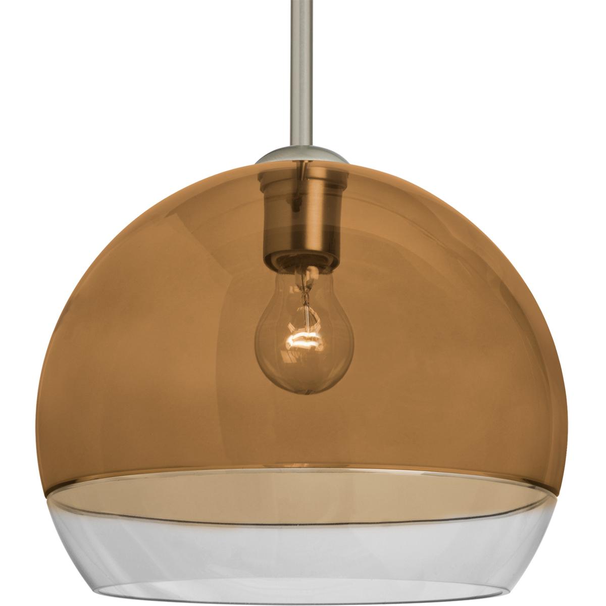 Besa Lighting 1TT-ALLY12AM-SN Ally 12 1 Light Satin Nickel Stem Pendant Ceiling Light