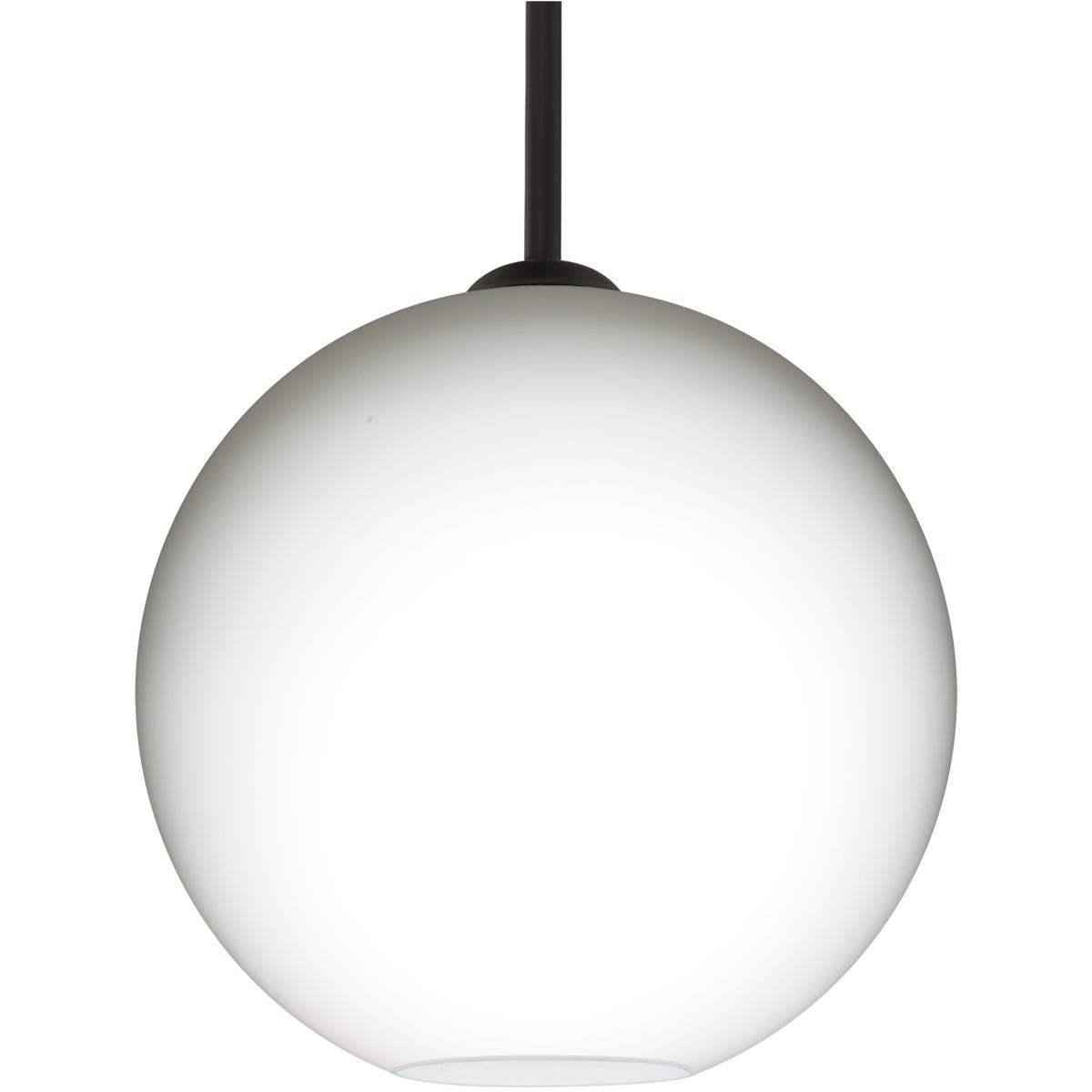 Besa Lighting 1TT-COCO1207-BK Coco 12 1 Light Black Stem Pendant Ceiling Light