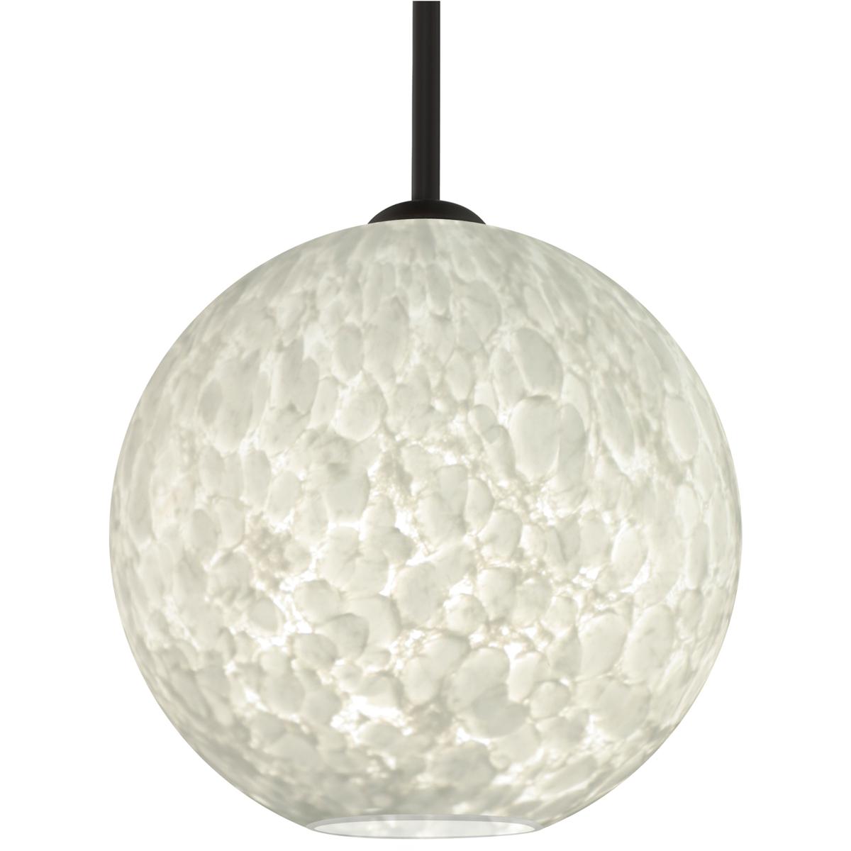 Besa Lighting 1TT-COCO1219-BK Coco 12 1 Light Black Stem Pendant Ceiling Light