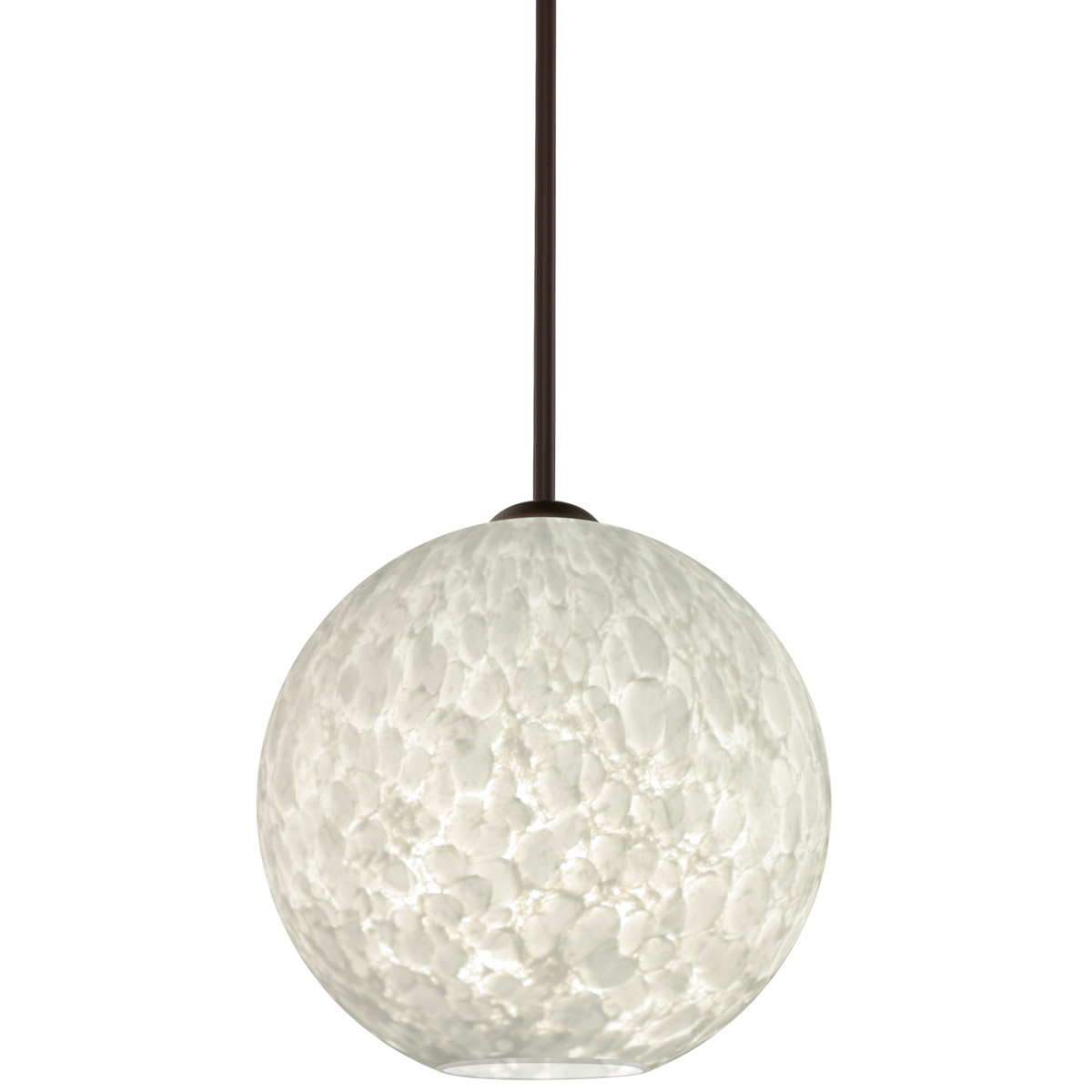 Besa Lighting 1TT-COCO1219-LED-BR Coco 12 LED Bronze Stem Pendant Ceiling Light in Carrera Glass