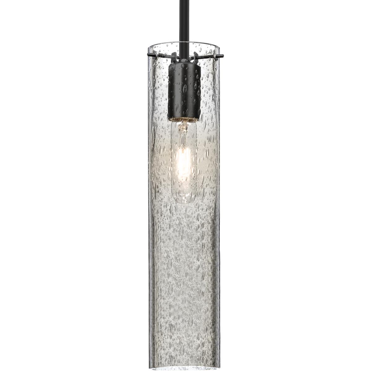 Besa Lighting 1TT-JUNI16CL-BK Juni 16 1 Light Black Cord Pendant Ceiling Light