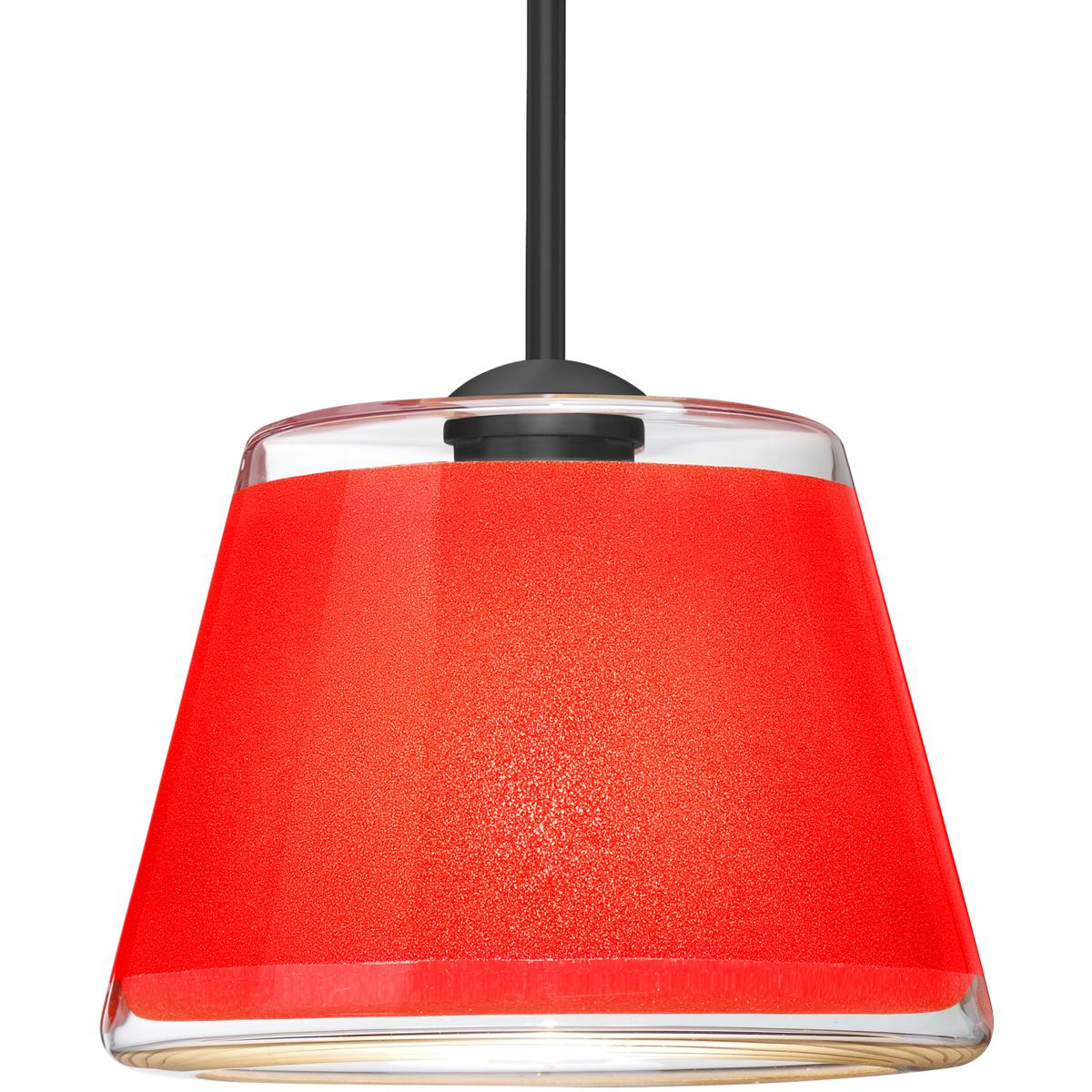 Besa Lighting 1TT-PIC9RD-BK Pica 9 1 Light Black Cord Pendant Ceiling Light