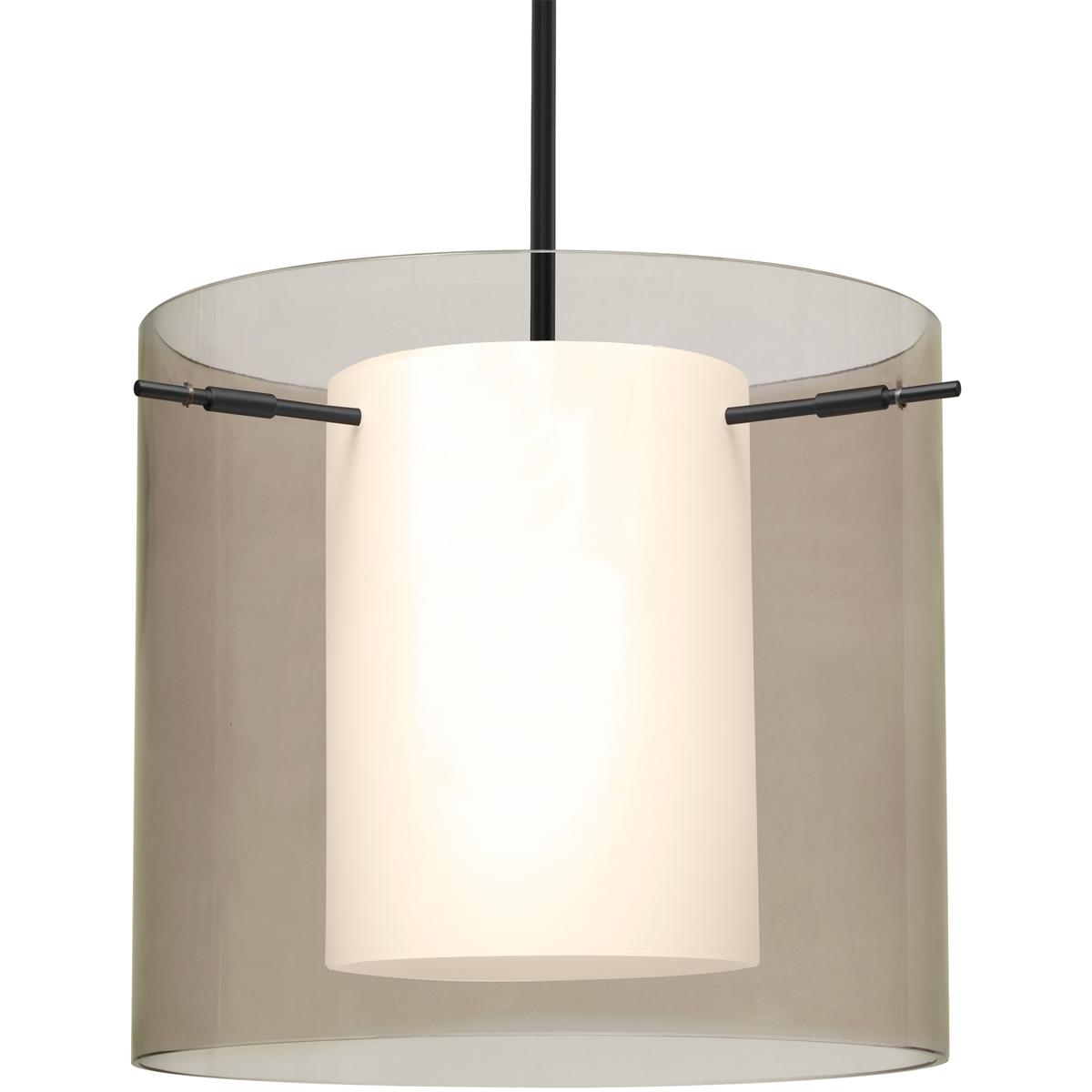 Besa Lighting 1TT-S18407-LED-BK Pahu 12 LED Black Stem Pendant Ceiling Light