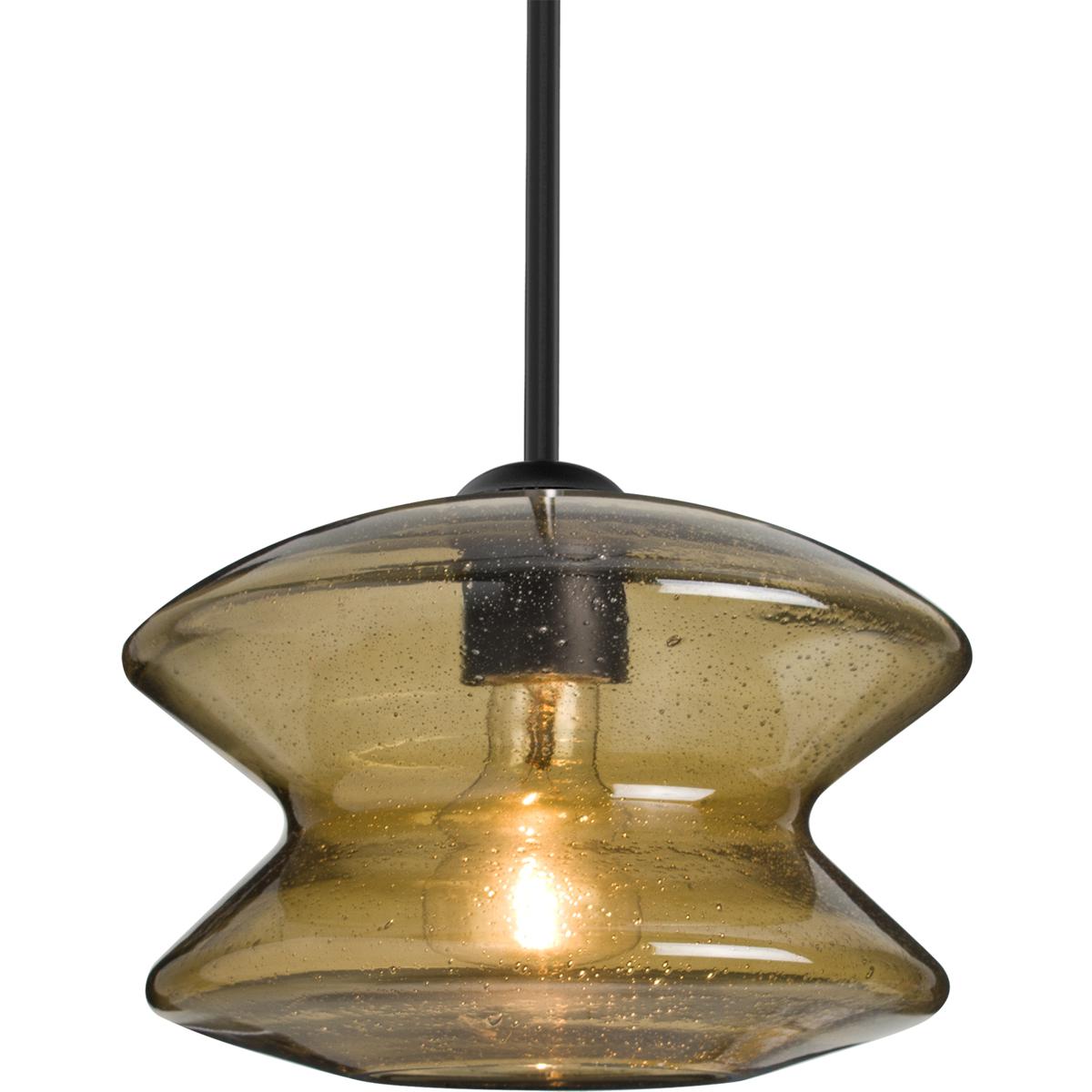 Besa Lighting 1TT-ZENLT-BK Zen 1 Light Black Stem Pendant Ceiling Light