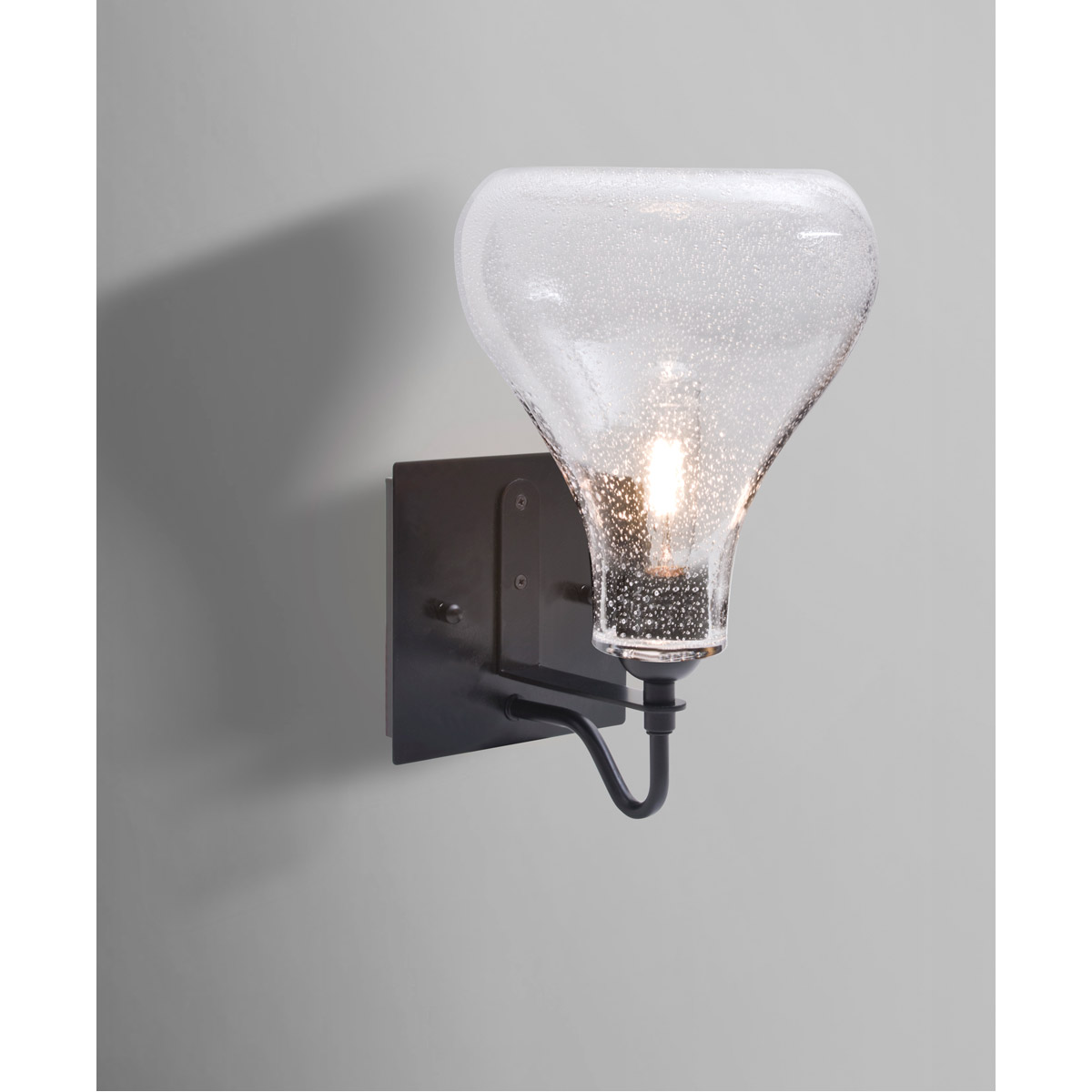 Besa Lighting 1WG-MELOCL-BK Melo 1 Light 7 inch Black Wall Sconce Wall Light