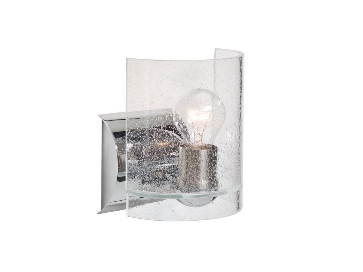 Besa Lighting 1WZ-CELTICBB-CR Celtic 1 Light 6 inch Chrome Wall Sconce Wall Light in Incandescent, Bubble Glass