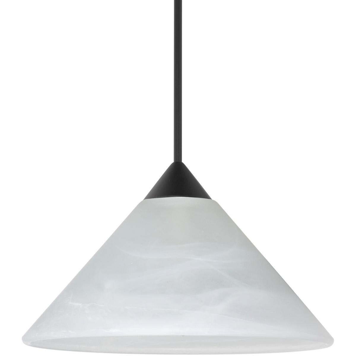 Besa Lighting 1XT-117652-BK Kona 1 Light Black Cord Pendant Ceiling Light