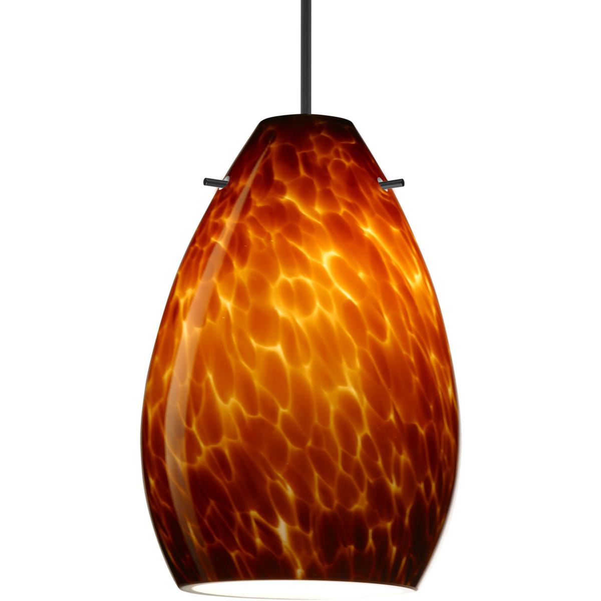 Besa Lighting 1XT-171318-LED-BK Pera 6 LED Black Cord Pendant Ceiling Light