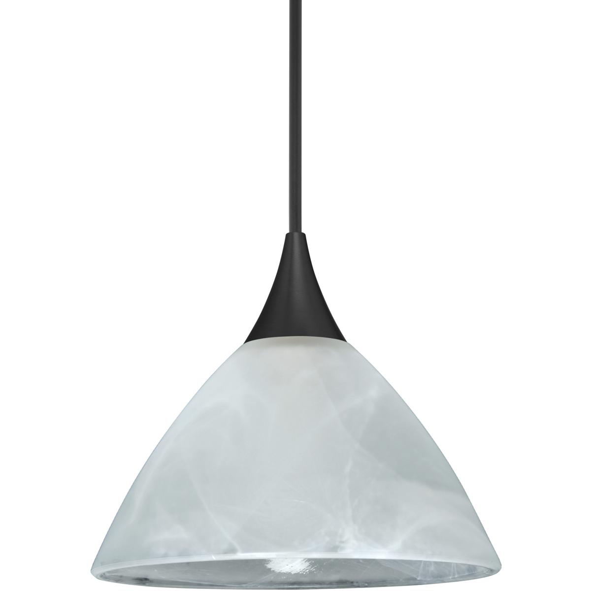 Besa Lighting 1XT-174352-BK Domi 1 Light Black Cord Pendant Ceiling Light